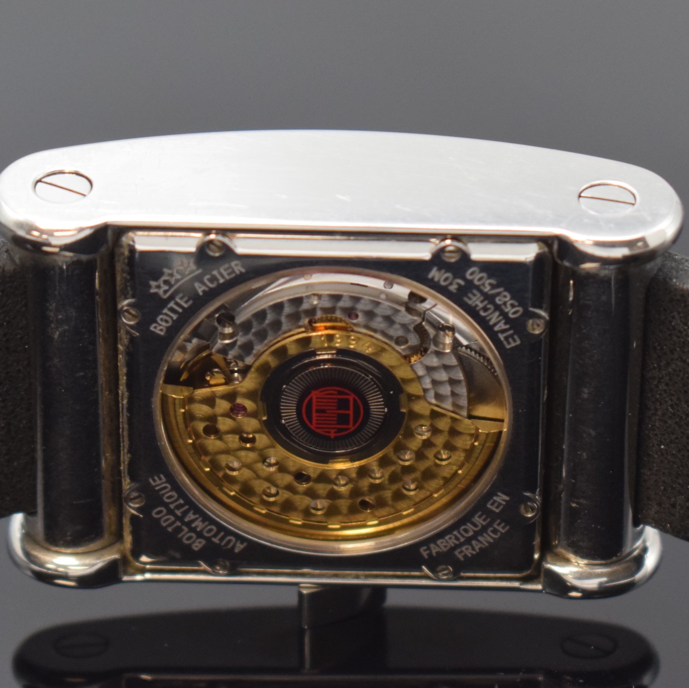 Detail e: ALAIN SILBERSTEIN Bolido ausgefallene, auf 500 Stück limitierte Herrenarmbanduhr, Schweiz um 2000, Automatik, beids. vergl. Edelstahlgeh., ...