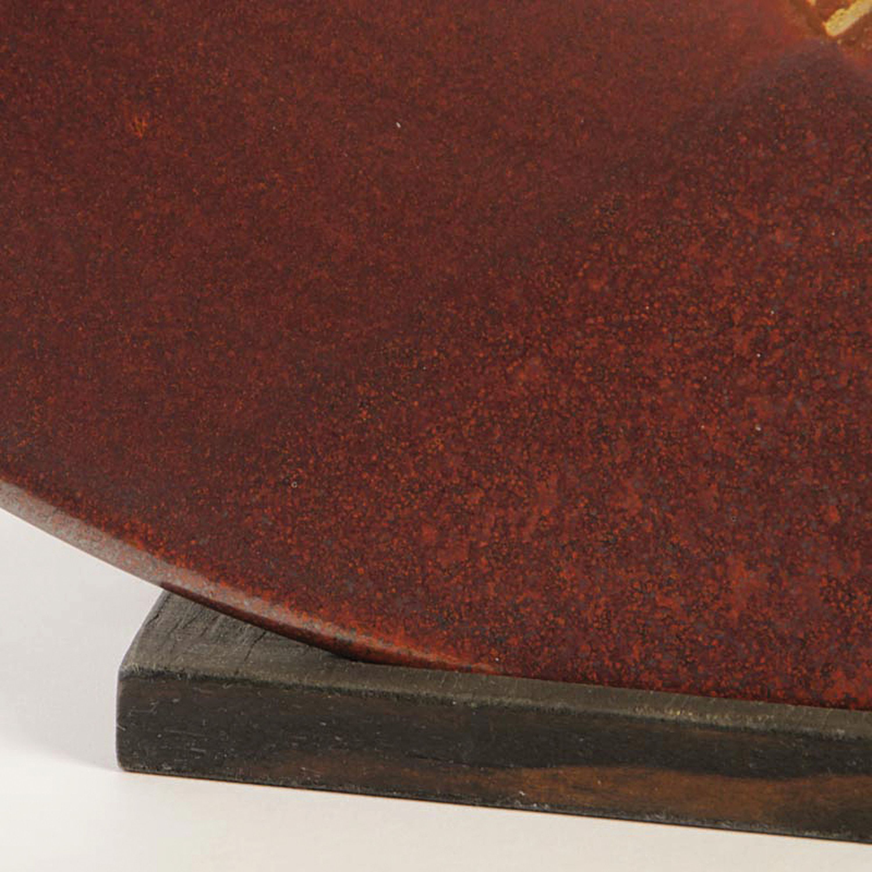 Detail h: Glasmosaik-Schale, Roger Buddle, Australien, farbloses Glas, verschieden farbige Glasstäbe verschmolzen, am Boden signiert, D. 40 cm
