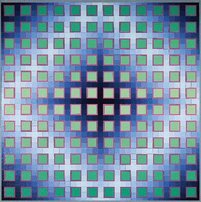 Image 26894947 - Klaus Wendel, 1935 Wollmersheim-2005, Gitterquadrat J4, rückseitig so betitelt, ...