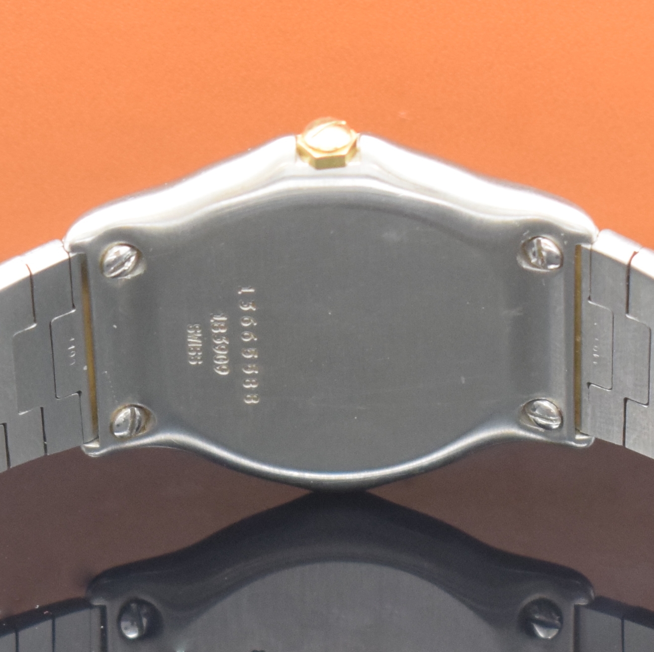 Detail e: EBEL Sport Classic Armbanduhr in Stahl/Gold, Schweiz um 1990, quartz, Monocoque-Geh., 5- fach über Lünette verschr., gold. Zifferbl., gold. Indizes ...