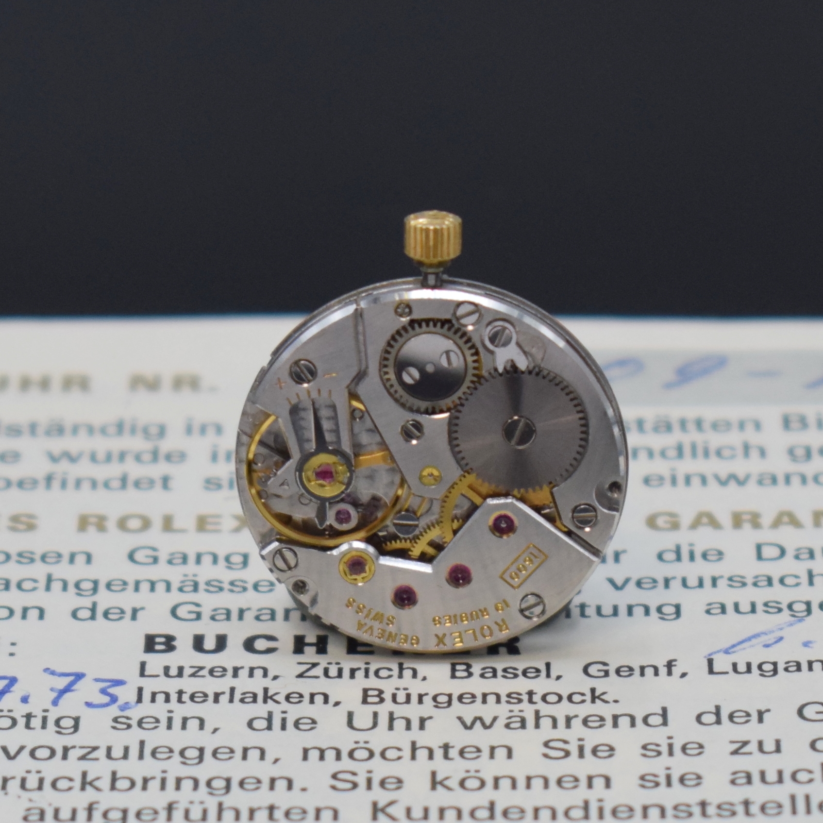 Detail e: ROLEX Cellini Damenarmbanduhr in GG 750/000 Referenz 3768, Schweiz lt. orig. Papier verk. 1973, Handaufzug, 2-tlg. Geh., Boden aufgedr., anges. ...