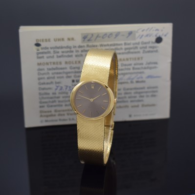 Image 26895953 - ROLEX Cellini Damenarmbanduhr in GG 750/000 Referenz 3768, Schweiz lt. orig. Papier ...