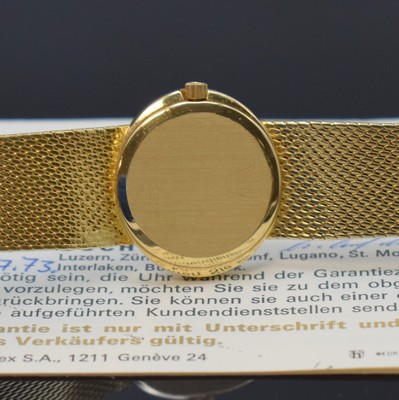 26895953d - ROLEX Cellini Damenarmbanduhr in GG 750/000 Referenz 3768, Schweiz lt. orig. Papier ...