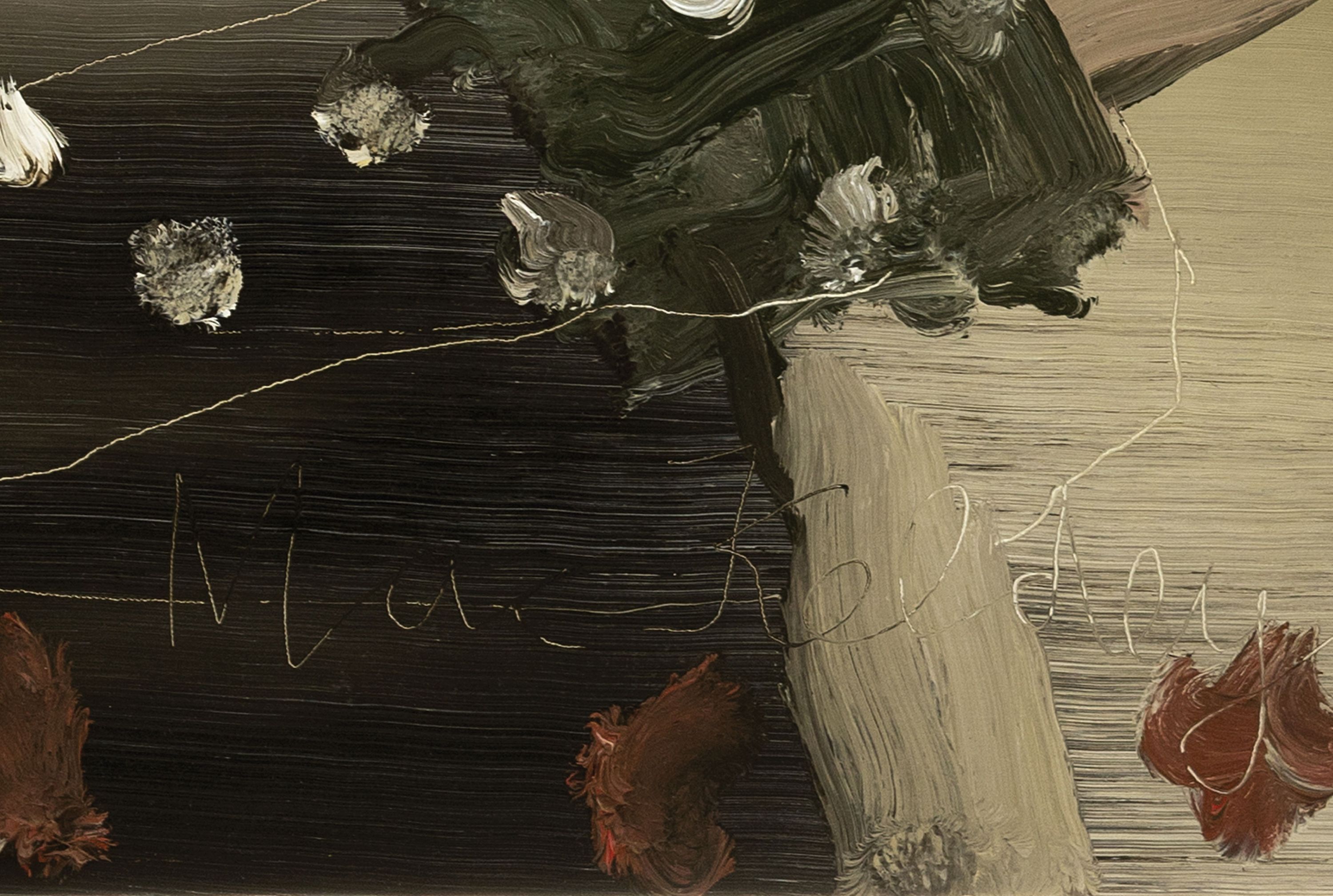Detail l: Mike MacKeldey, geb. 1973 Frankfurt am Main,"13.11.12", Öl/Lwd, signiert, ca. 115x97 cm