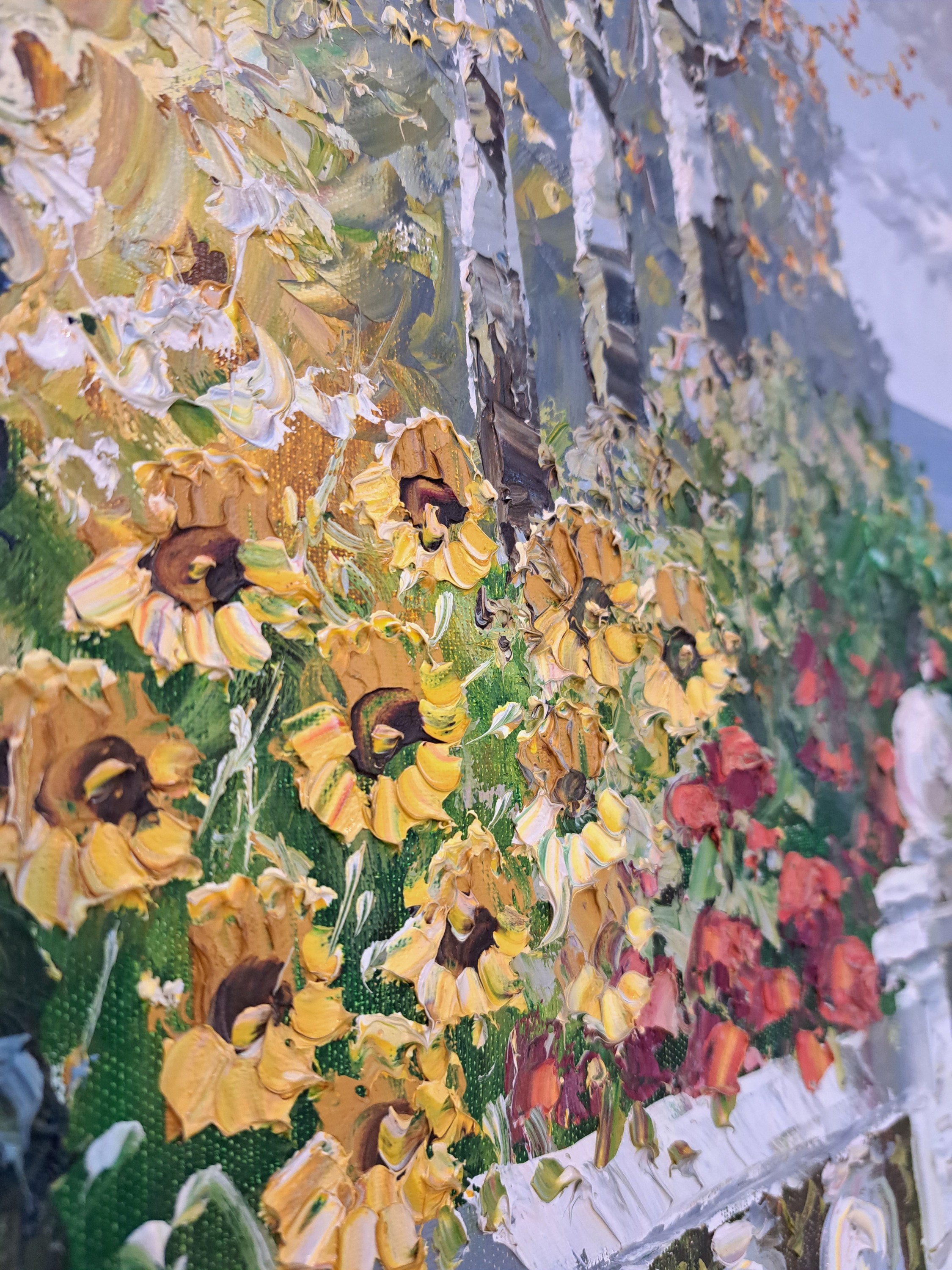 Detail q: Prof. August Alexander Wendehals, 1934-2003 Ossendorf, Blick auf eine südliche Terrasse an einem Seeufer, Öl/Lwd, rechts unten sign., ca. 80x90cm, ...