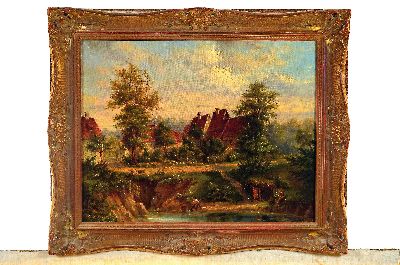26896049k - Carl Beyer, 1826-1903 Darmstadt, An der Ziegelhütte, so rückseitig betitelt, ...
