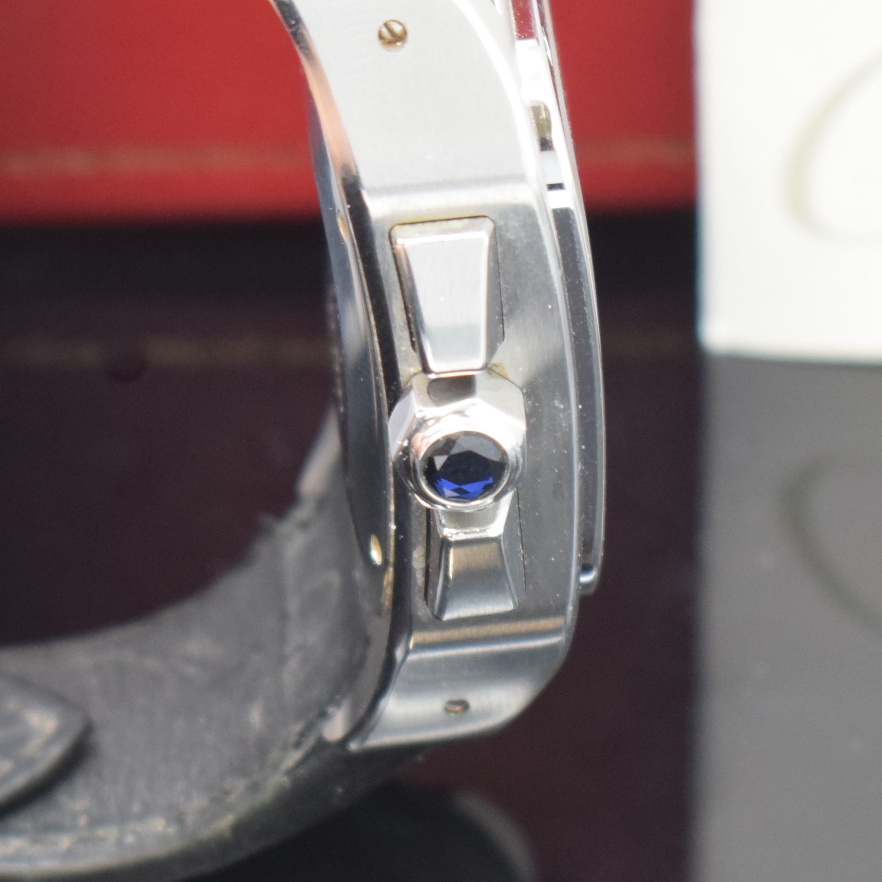 Detail b: CARTIER Armbandchronograph Santos 100 XL große Herrenarmbanduhr mit Chronograph Referenz 2740/20090X8, Automatik, massives Edelstahlgehäuse inkl. ...