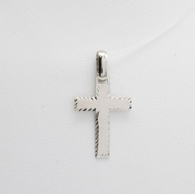 Image 26896649 - Schmaler Kreuzanhänger, WG 585/000, glänzend, strukturiert, Maße ca. ...