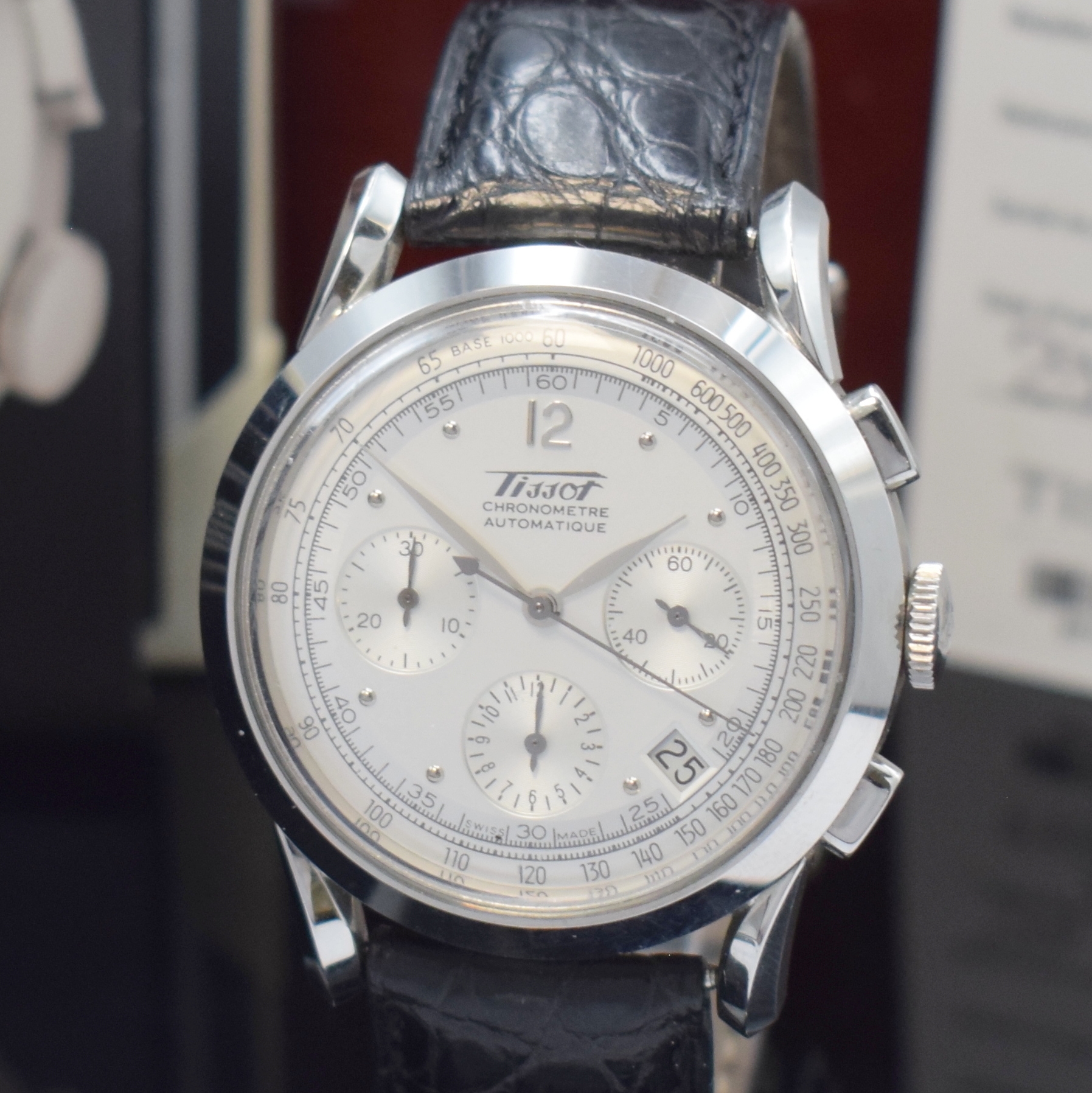 Detail a: TISSOT Heritage Chronometer auf 8888 Stück limitierter Armbandchronograph in Stahl, Schweiz um 2003, Automatik, zum 150 Jährigem Jubiläum der ...