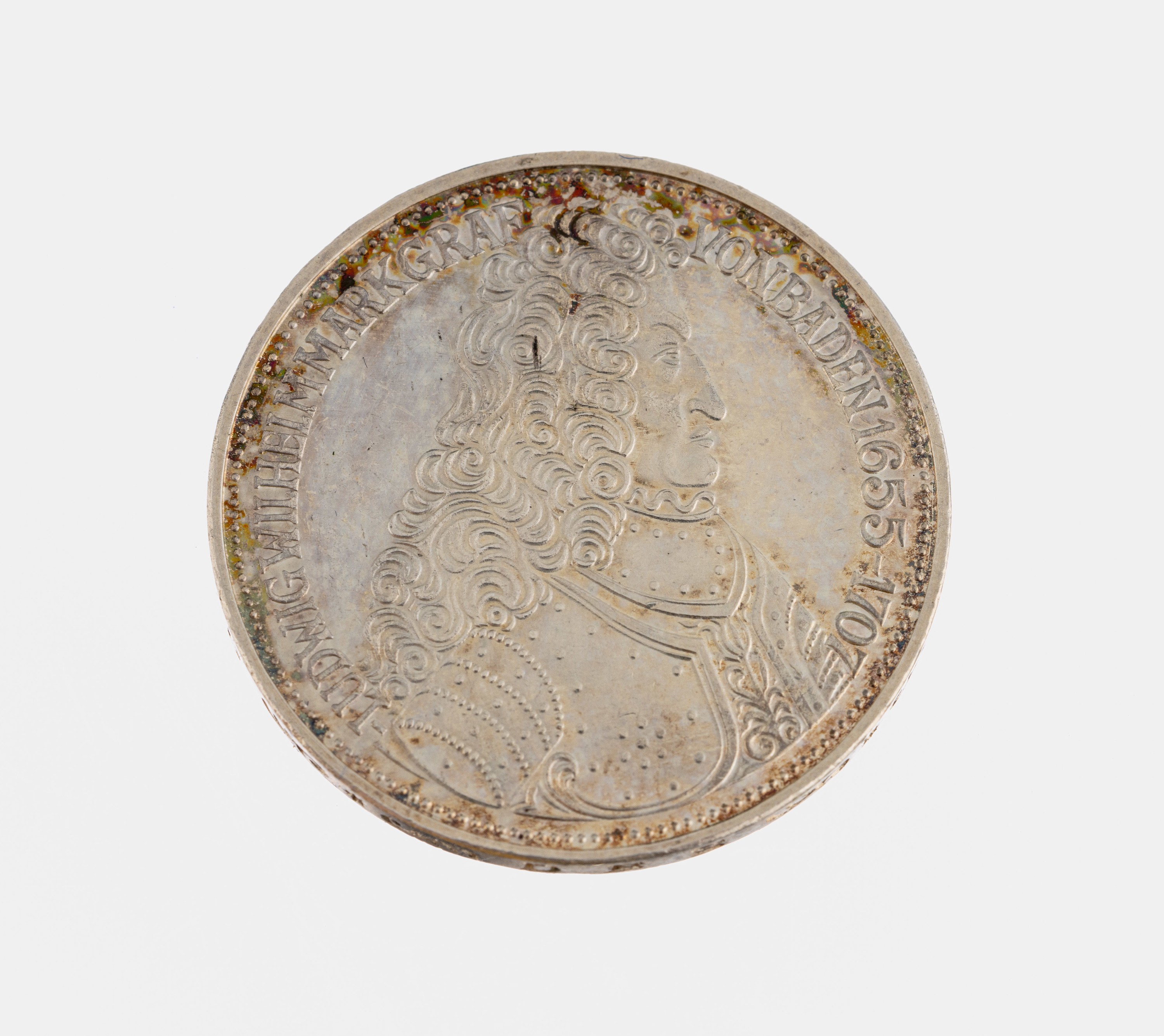Silbermünze 5 Mark, Deutschland 1955, Ludwig Wilhelm Markgraf von Baden, Prägemarke G