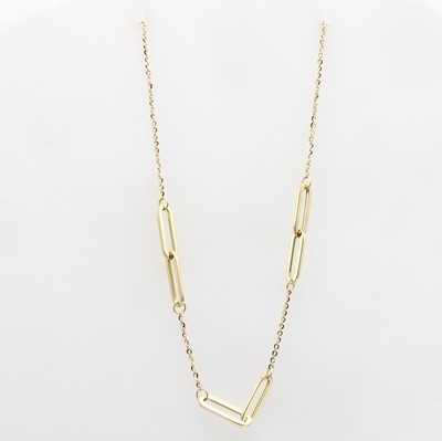 Image Kette, GG 585/000, 6 Glieder integriert, Karabinerschl., L. 42-45 cm