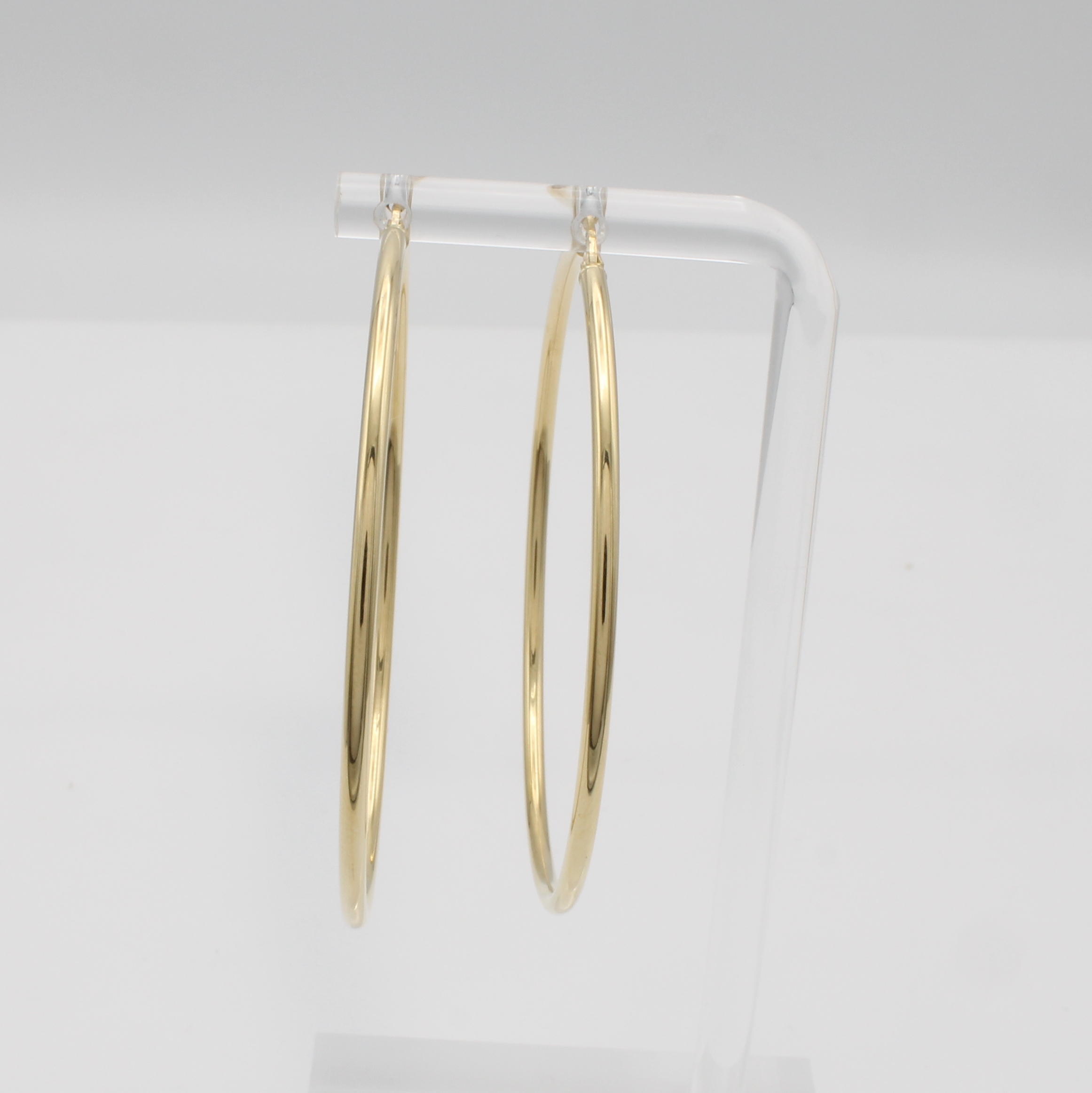 Image 26897503 - Paar Creolen, GG 585/000, D. ca. 5 cm