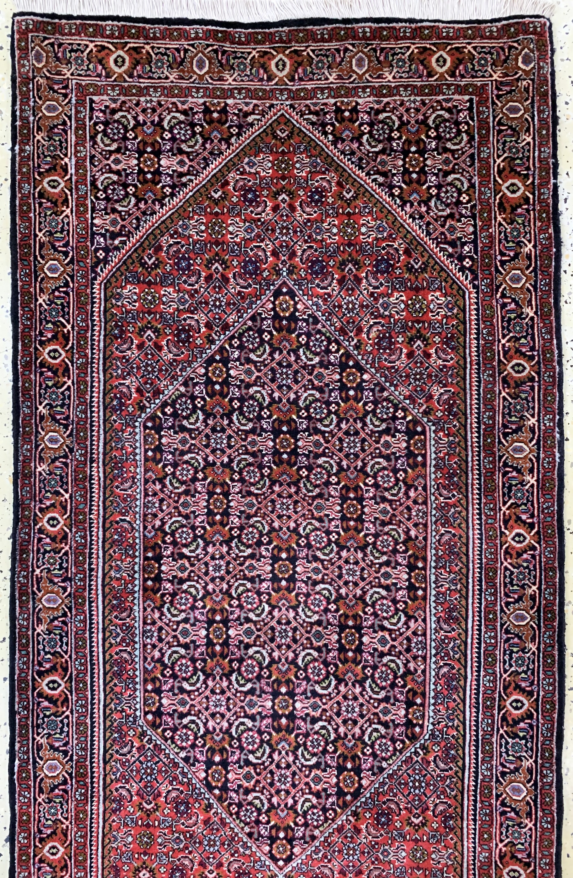 Detail a: Bidjar fein, Persien, Ende 20.Jhd, Korkwolle auf Baumwolle, ca. 227 x 77 cm, EHZ: 2
