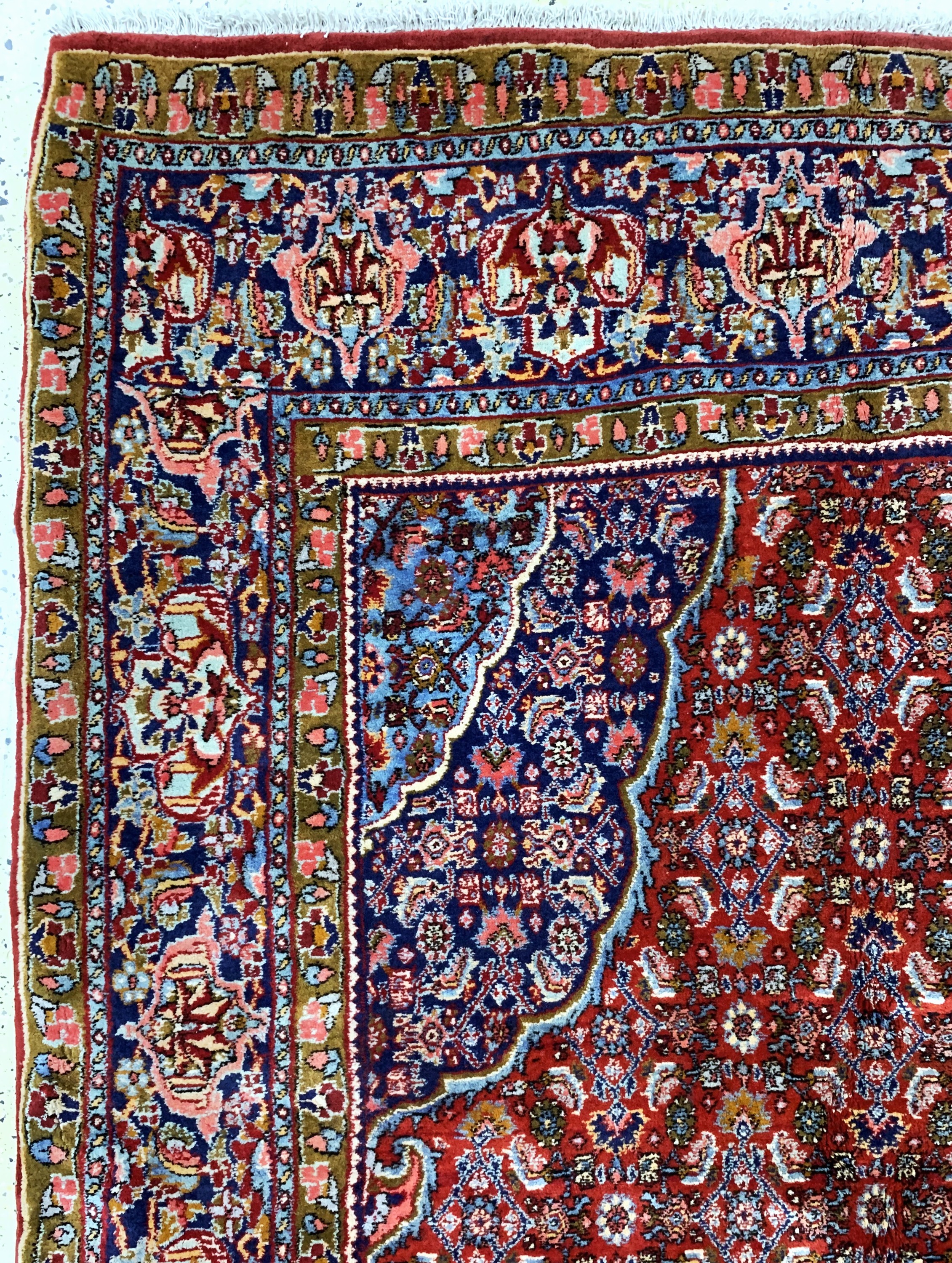 Detail d: Bidjar alt, Persien, Mitte 20.Jhd, Wolle auf Baumwolle, ca. 340 x 253 cm, gereinigt, EHZ: 2