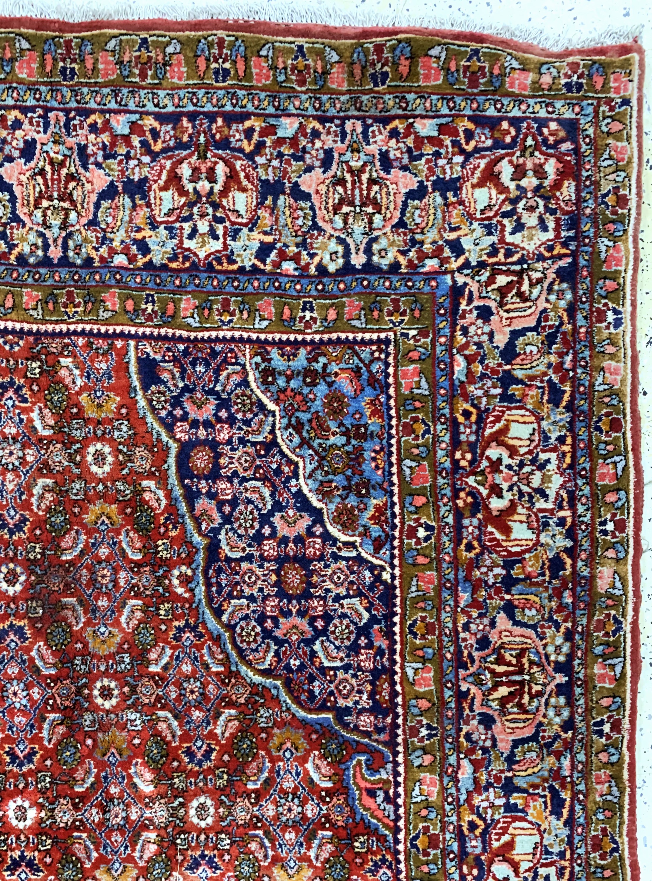 Detail e: Bidjar alt, Persien, Mitte 20.Jhd, Wolle auf Baumwolle, ca. 340 x 253 cm, gereinigt, EHZ: 2