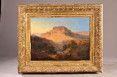 26898183k - Carl Friedrich Lessing, 1808 Breslau-1880 Karlsruhe, datiert 1859, Eifel-Landschaft, ...