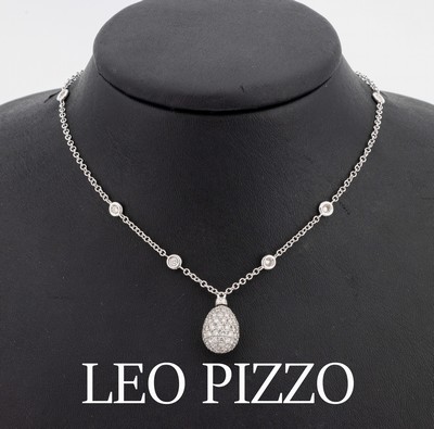 Image 18 kt Gold LEO PIZZO Brillant-Collier, WG 750/000, Brillanten zus. ca. 2.41 ct feines ...