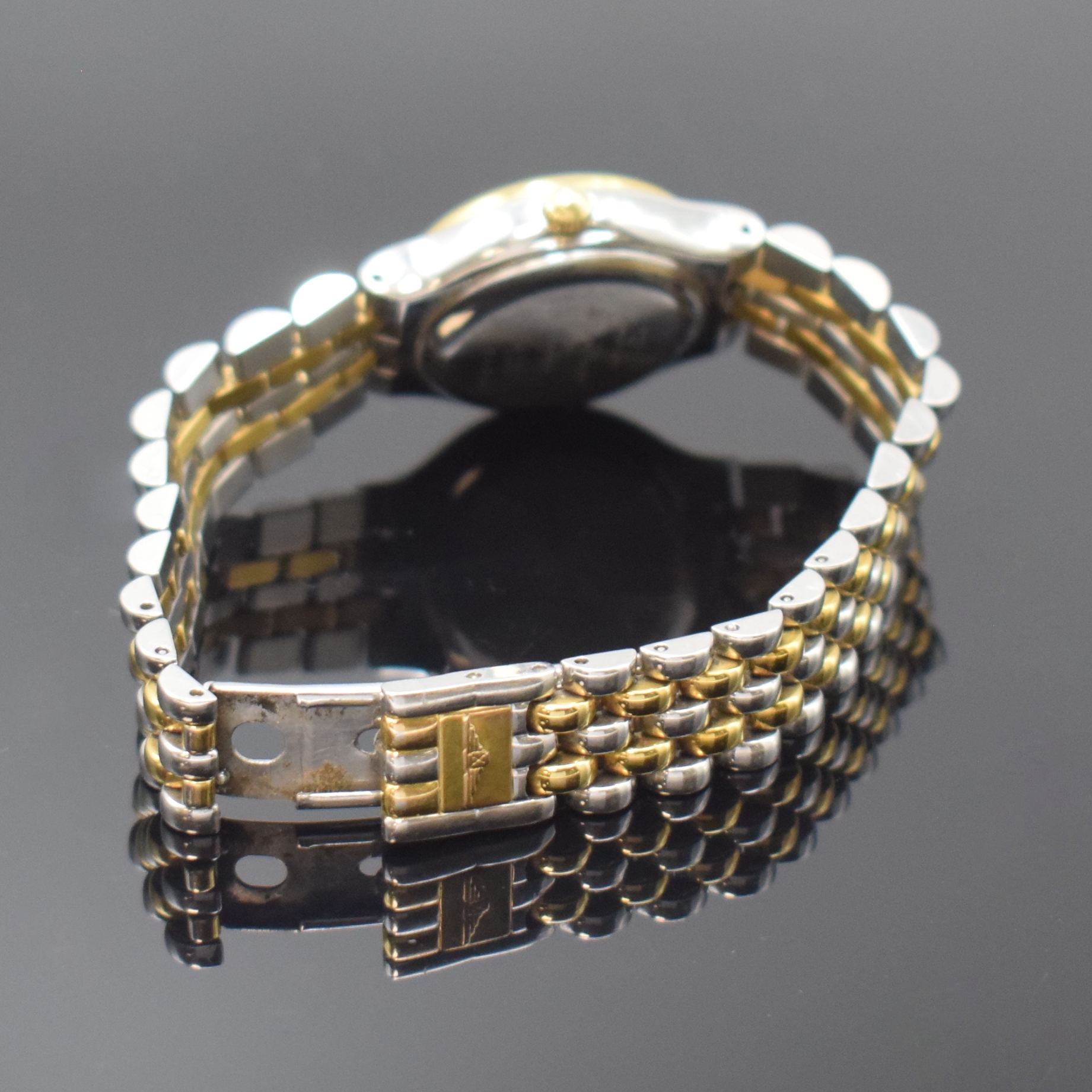 Detail b: LONGINES Les Grande Classiques de Longines Damenarmbanduhr Referenz L5.134.3, Schweiz um 2000, Automatik, Boden aufgedr., orig. Gliederband m. ...