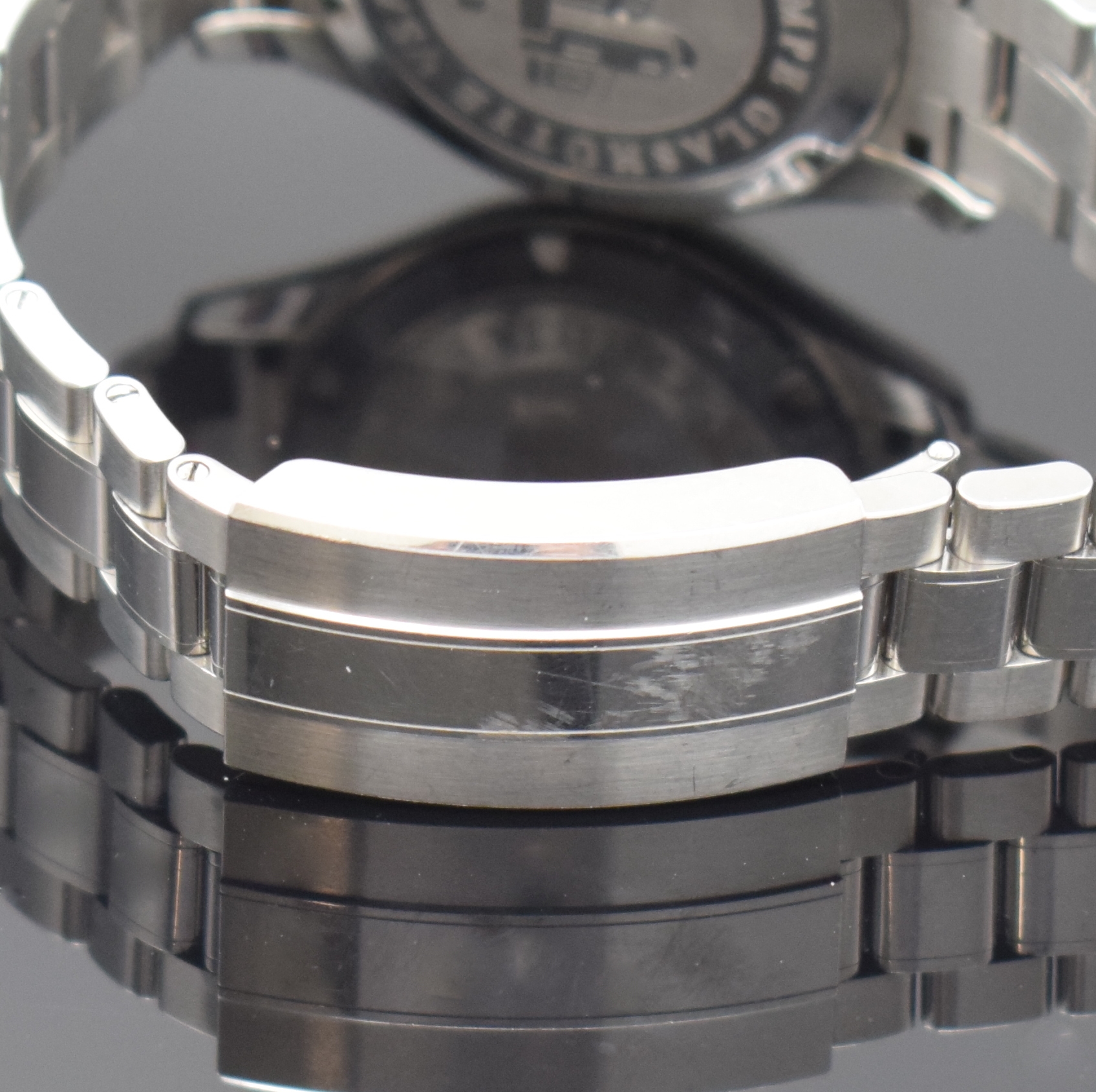 Detail d: WEMPE Zeitmeister Damenarmbanduhr, Automatik, Chronometer in Edelstahl inkl. Gliederband m. Faltschl., Boden und Krone verschr., silb. Zifferbl. m. ...