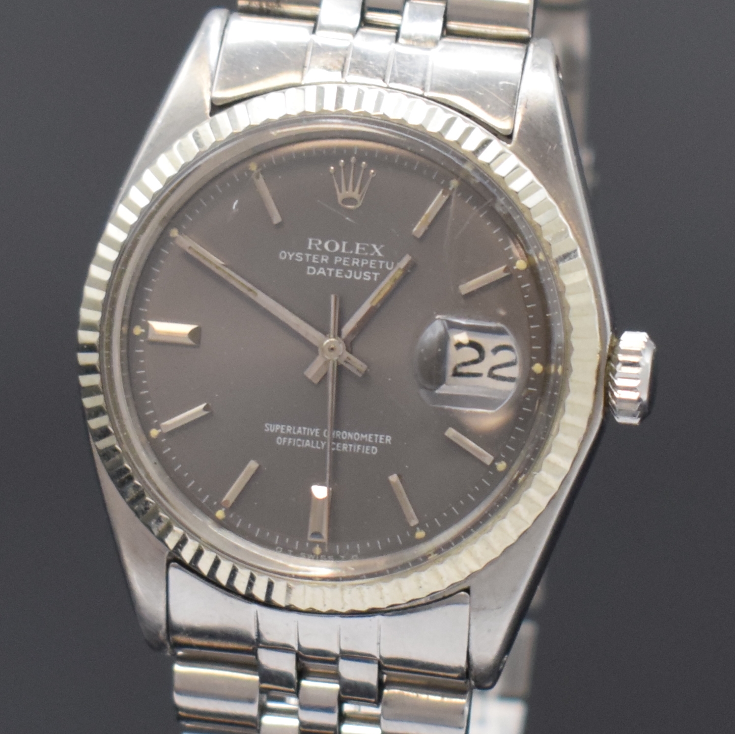 Detail a: ROLEX Oyster Perpetual Datejust Referenz 1601, Schweiz um 1972, Automatik, Chronometer der Superlative in Edelstahl inkl. orig. Jubileeband m. ...