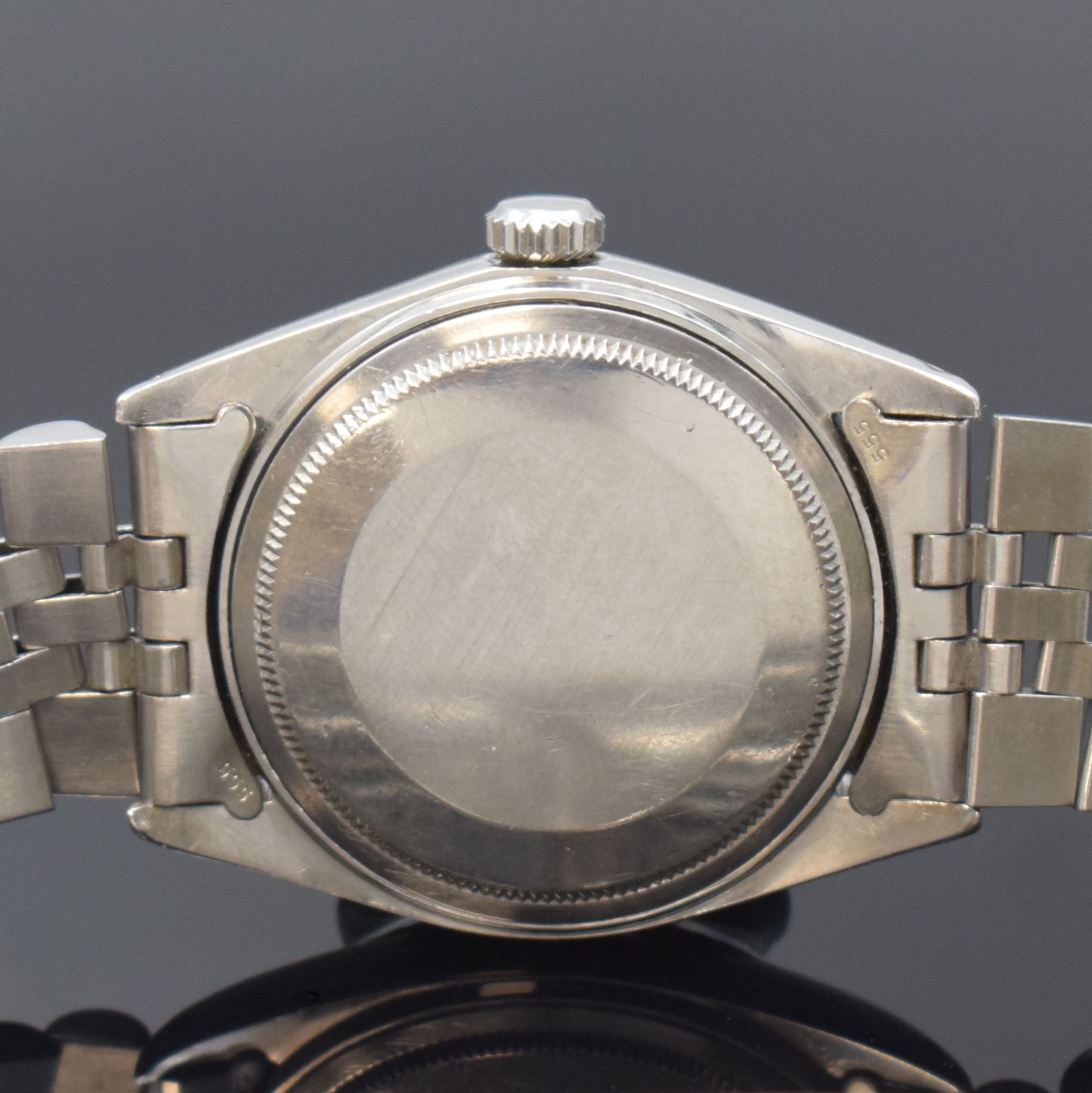 Detail d: ROLEX Oyster Perpetual Datejust Referenz 1601, Schweiz um 1972, Automatik, Chronometer der Superlative in Edelstahl inkl. orig. Jubileeband m. ...