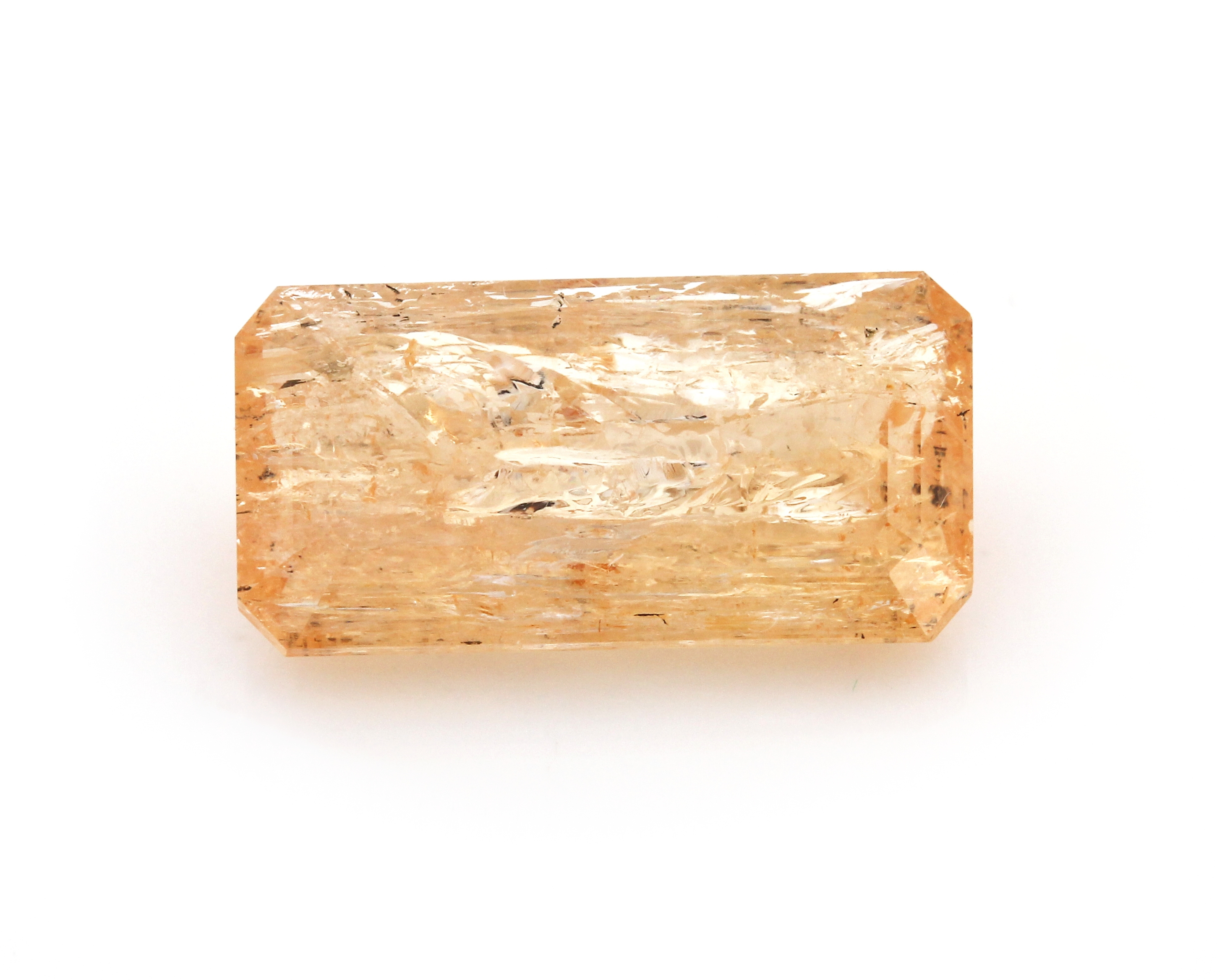 Loser Imperial Topas, ca. 11.73 ct, Treppenschliff