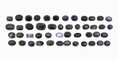 Image 26900089 - Lot lose Saphire, zus. ca. 32.36 ct, überwiegend ovalfacett., einige im ...