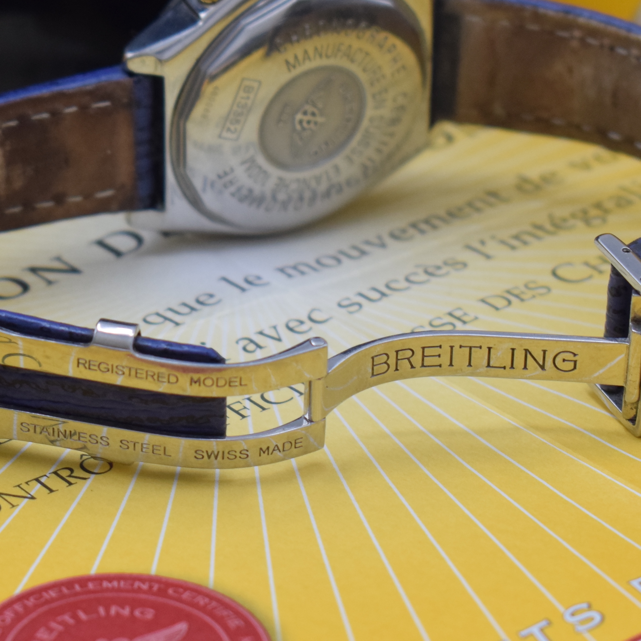 Detail c: BREITLING Armbandchronograph Modellserie Chronomat in Chronometerqualität Referenz B13352, Schweiz verk. lt. Pap. 04/2003, Automatik, ...