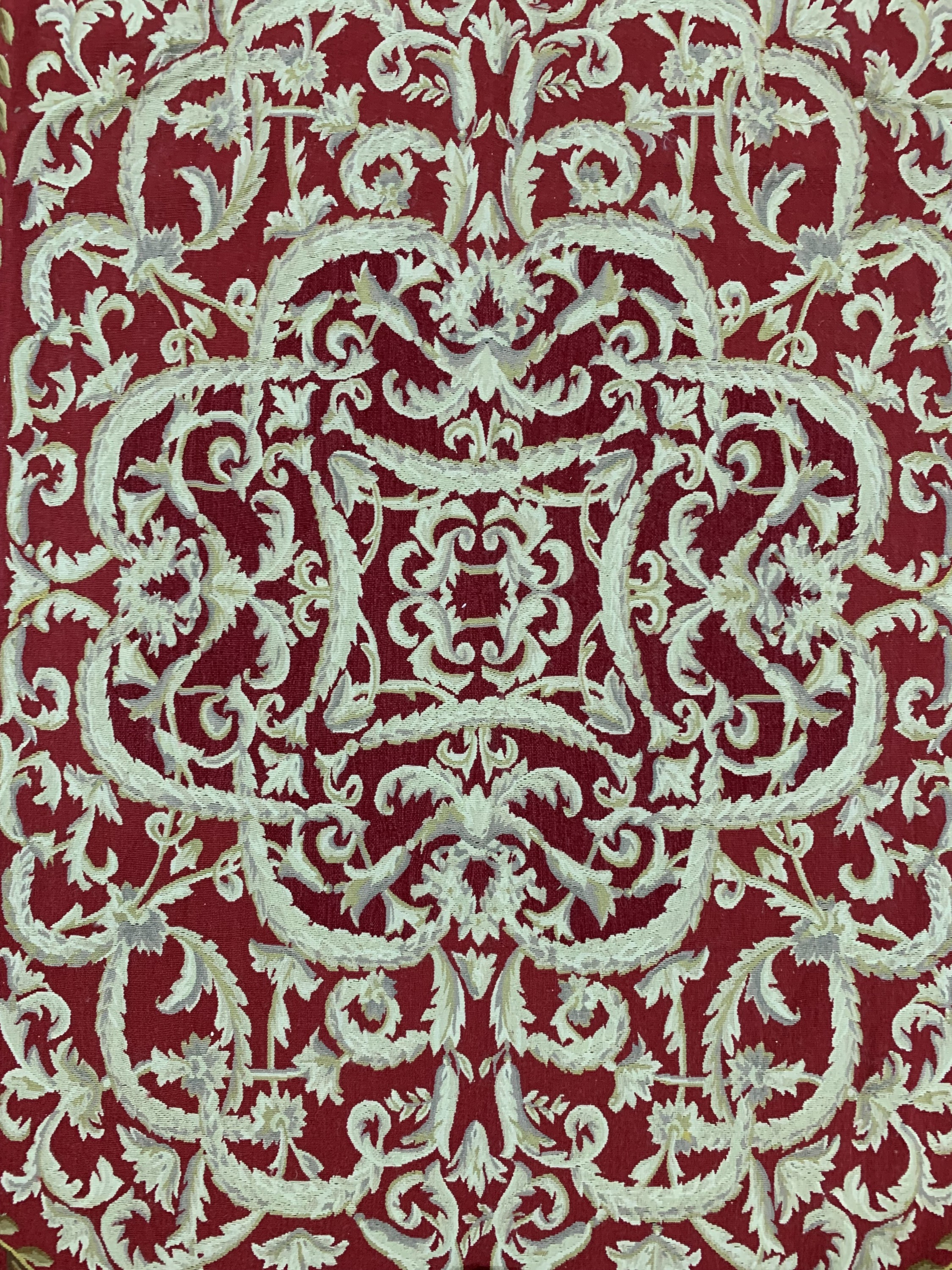 Detail c: Aubusson flachgwewebt, China, Ende 20.Jhd, Wolle auf Baumwolle, ca. 303 x 230 cm, EHZ:(nahezu Neuwertig)