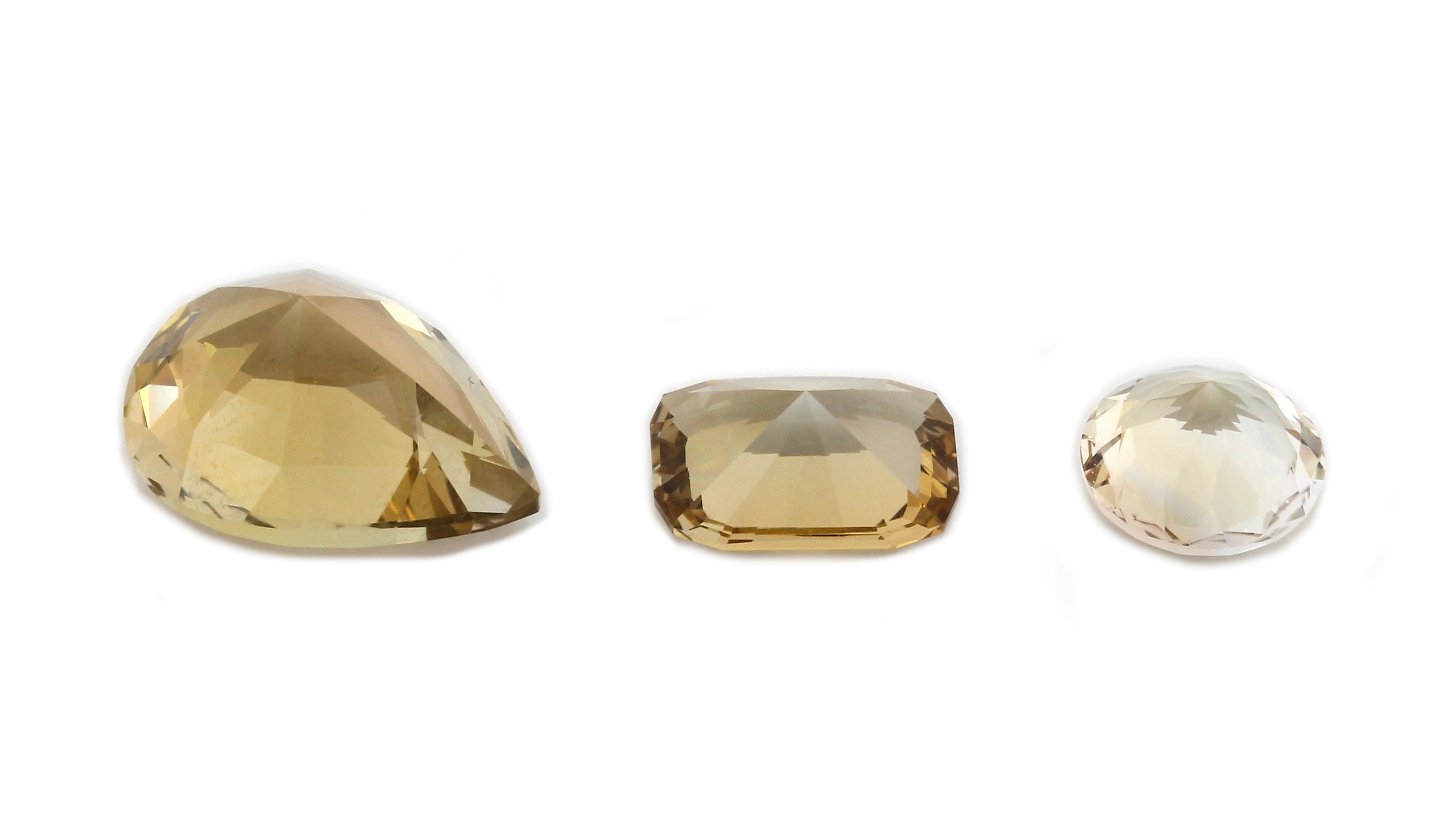 Detail a: Lot 3 lose Diopsite, zus. ca. 11.52 ct, facett. Tropfen, ovalfacett., rundfacett.