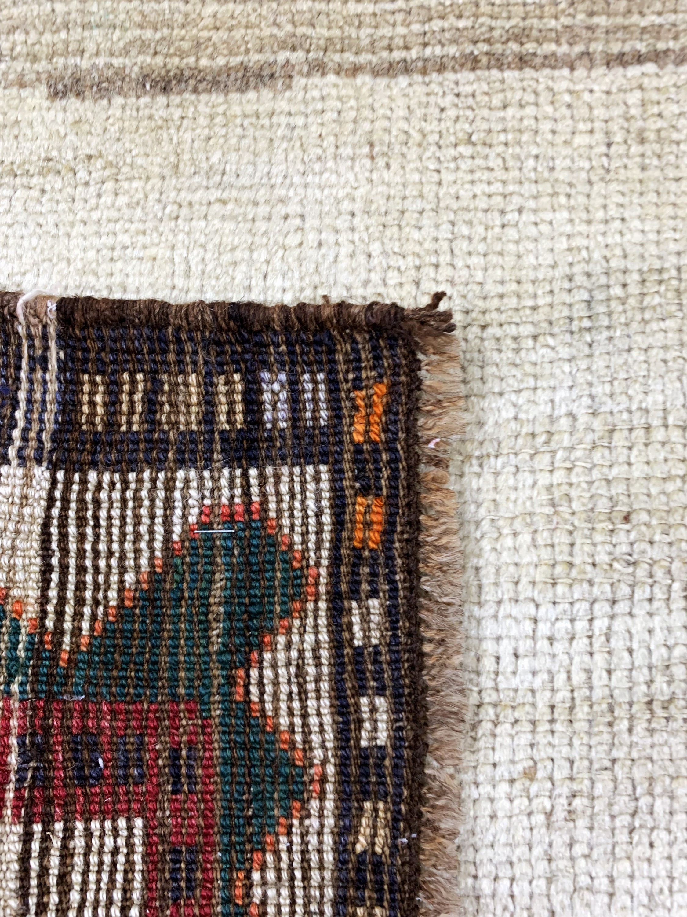 Detail e: Gabbeh alt, Persien, Anfang 20.Jhd, Wolle auf Wolle, ca. 198 x 120 cm, EHZ: 3