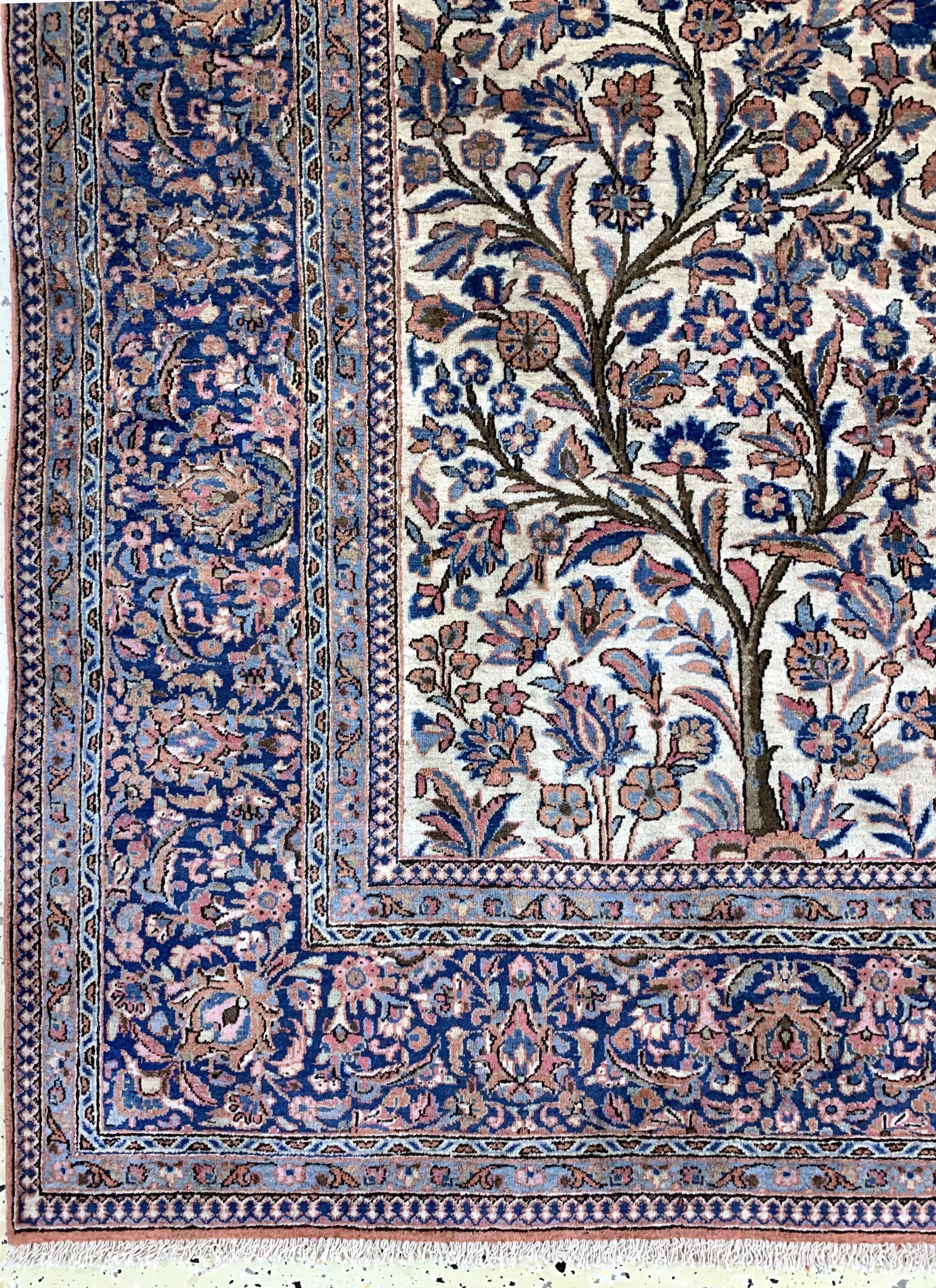 Detail b: Keschan antik, Persien, um 1900, Wolle auf Baumwolle, ca. 314 x 202 cm, EHZ: 2