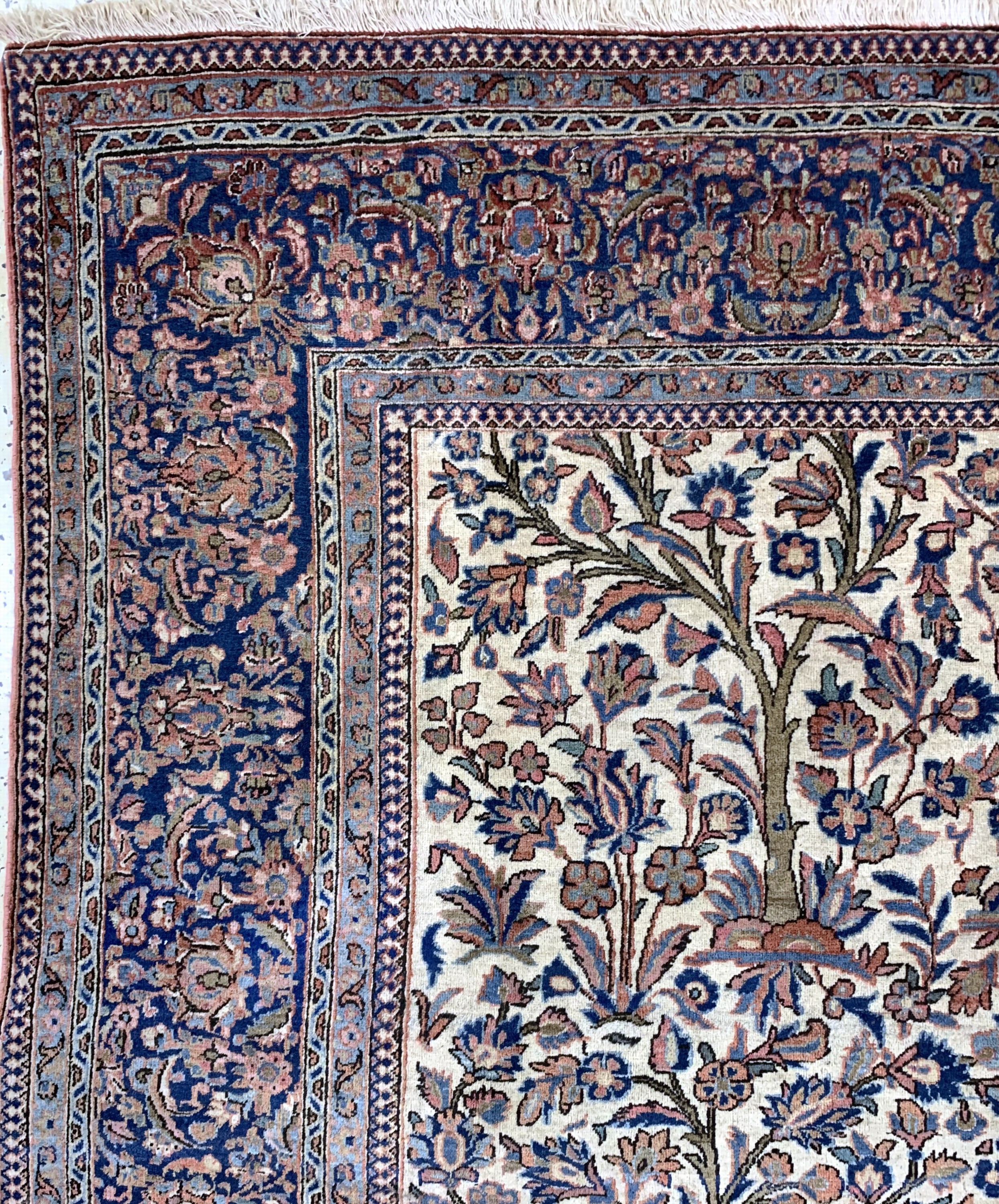 Detail d: Keschan antik, Persien, um 1900, Wolle auf Baumwolle, ca. 314 x 202 cm, EHZ: 2