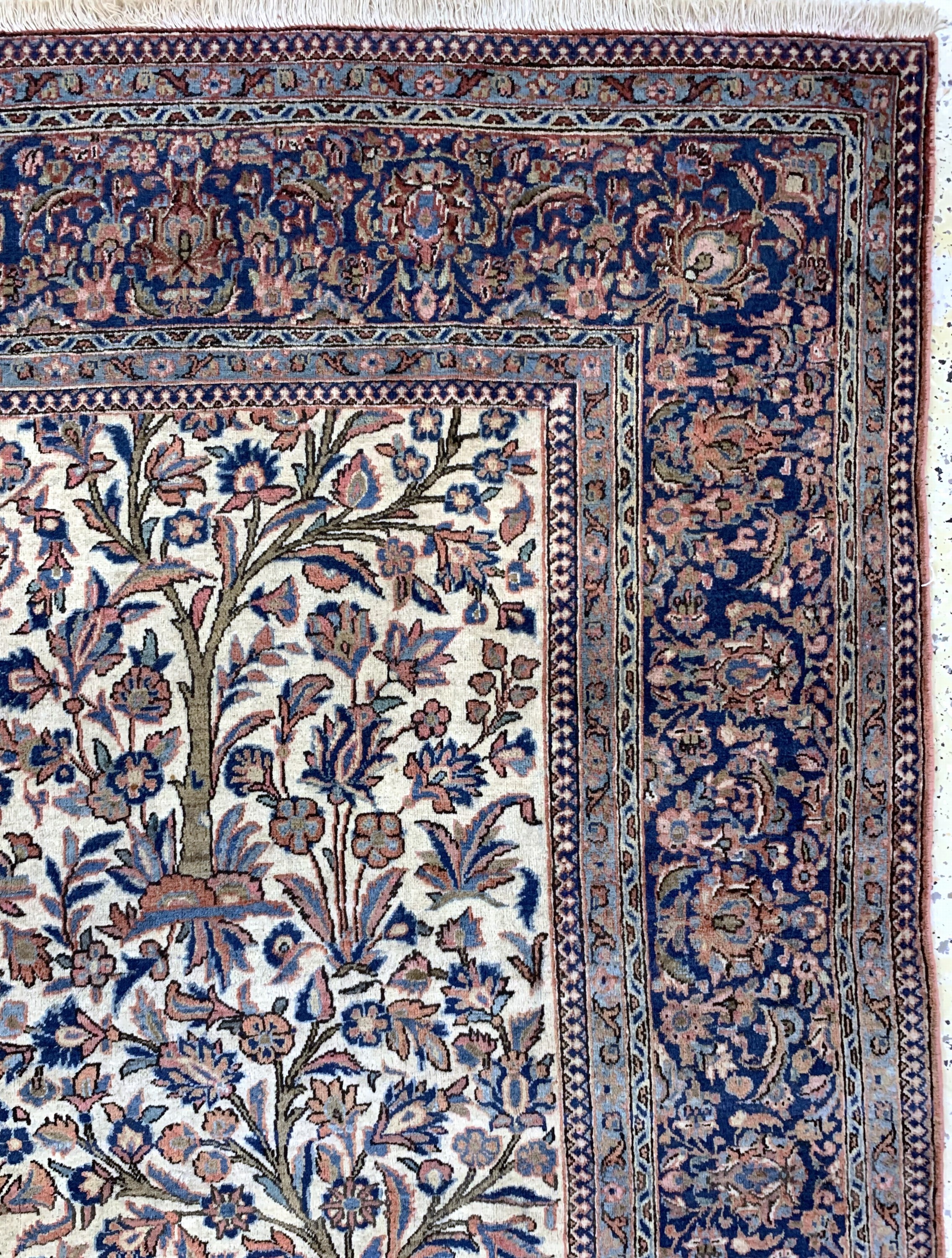 Detail e: Keschan antik, Persien, um 1900, Wolle auf Baumwolle, ca. 314 x 202 cm, EHZ: 2