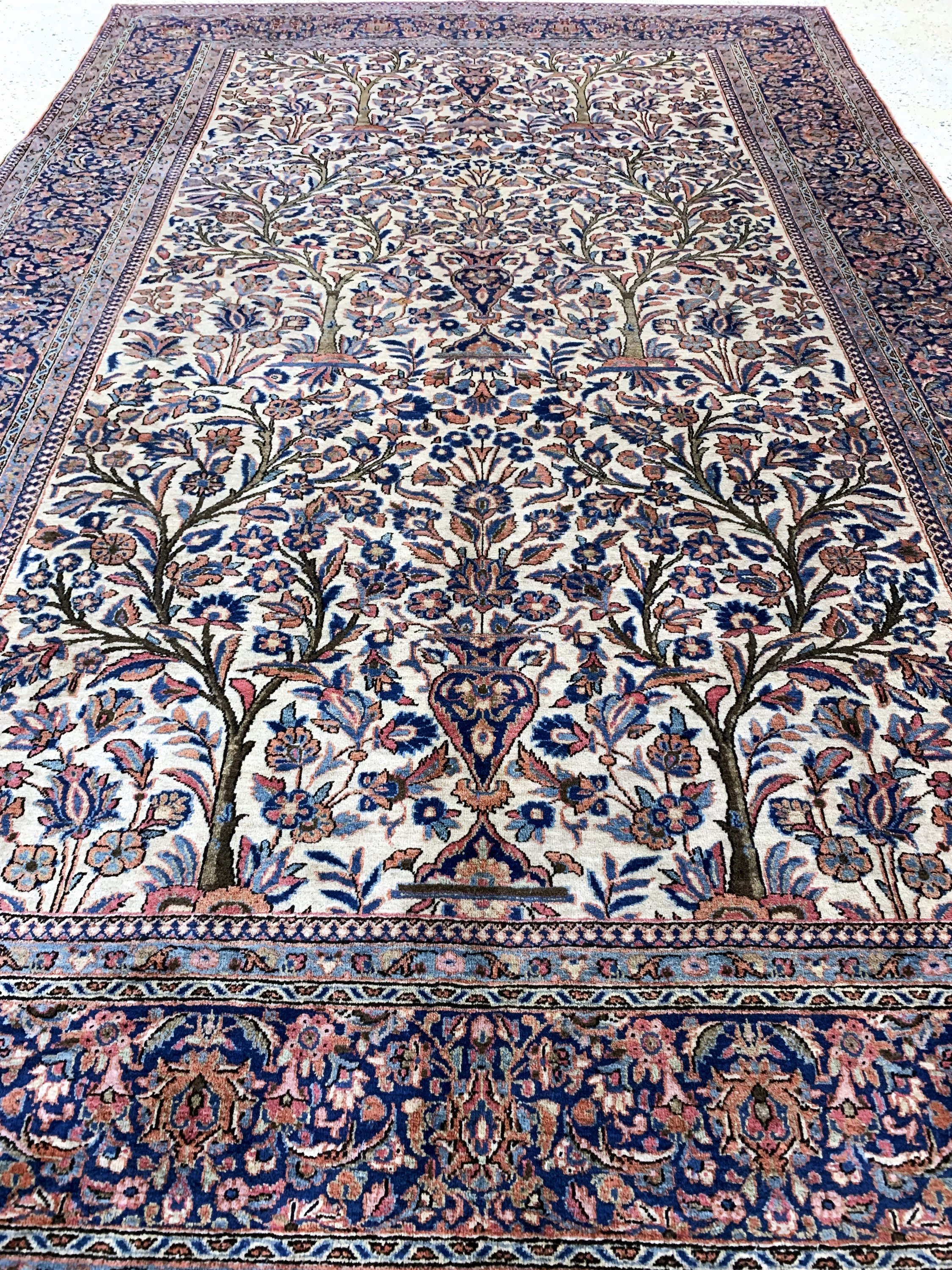 Detail f: Keschan antik, Persien, um 1900, Wolle auf Baumwolle, ca. 314 x 202 cm, EHZ: 2