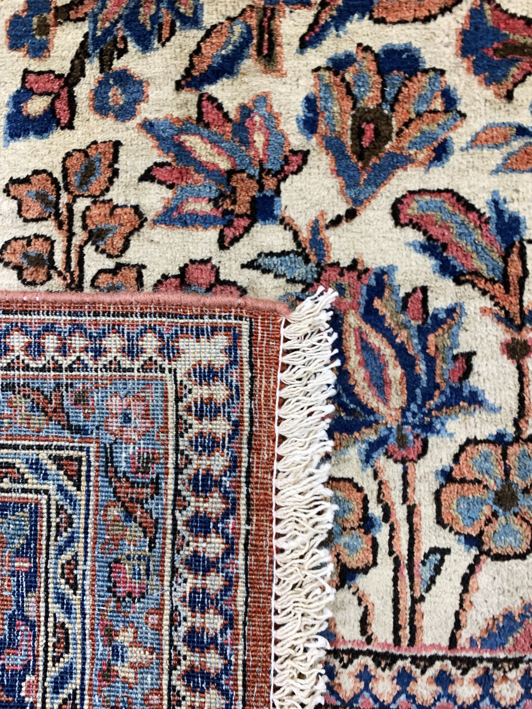 Detail g: Keschan antik, Persien, um 1900, Wolle auf Baumwolle, ca. 314 x 202 cm, EHZ: 2