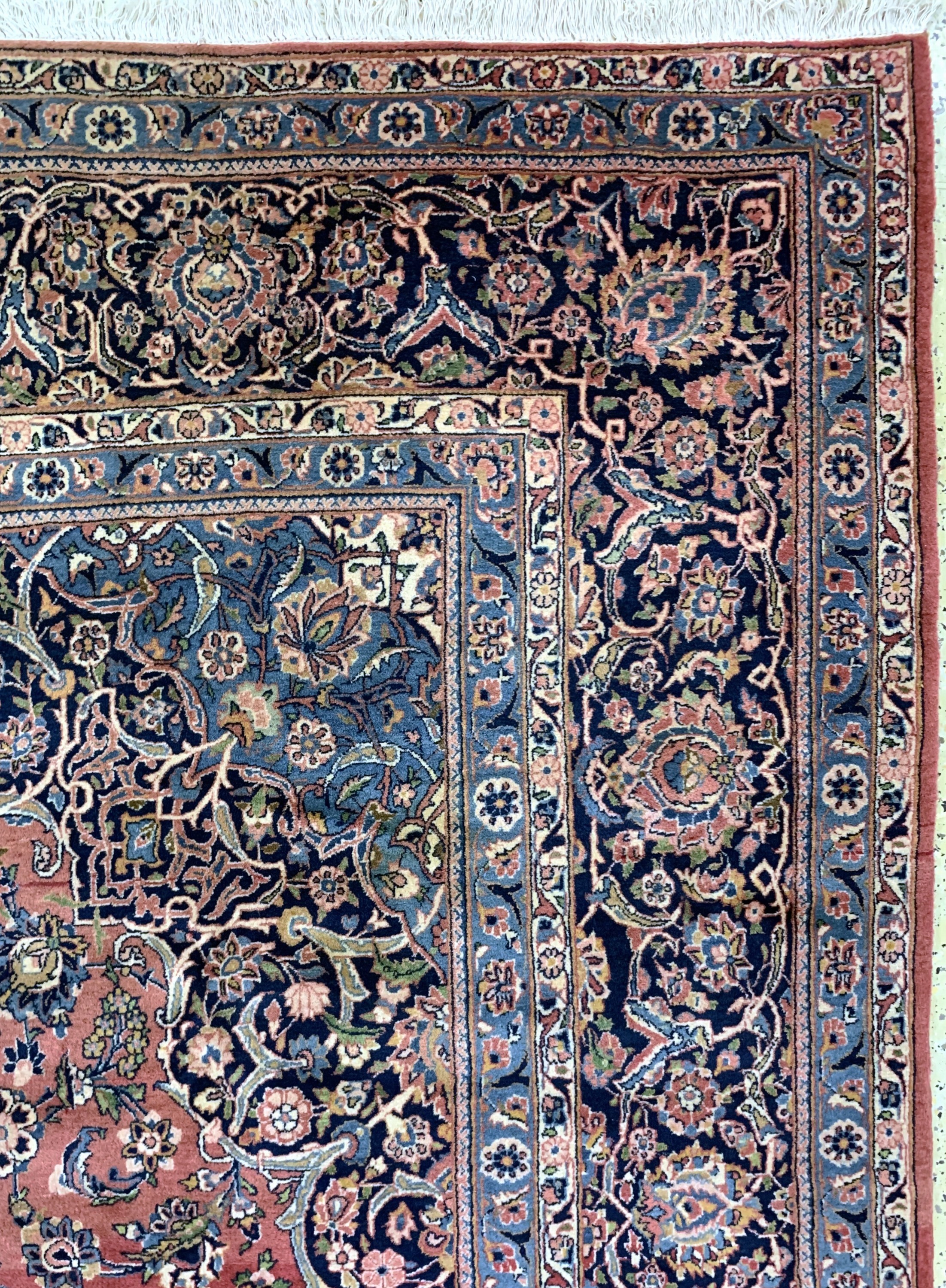 Detail f: Keschan Kork, Persien, Ende 20.Jhd, Korkwolle auf Baumwolle, ca. 410 x 305 cm, EHZ: 1-2(Abrasch)