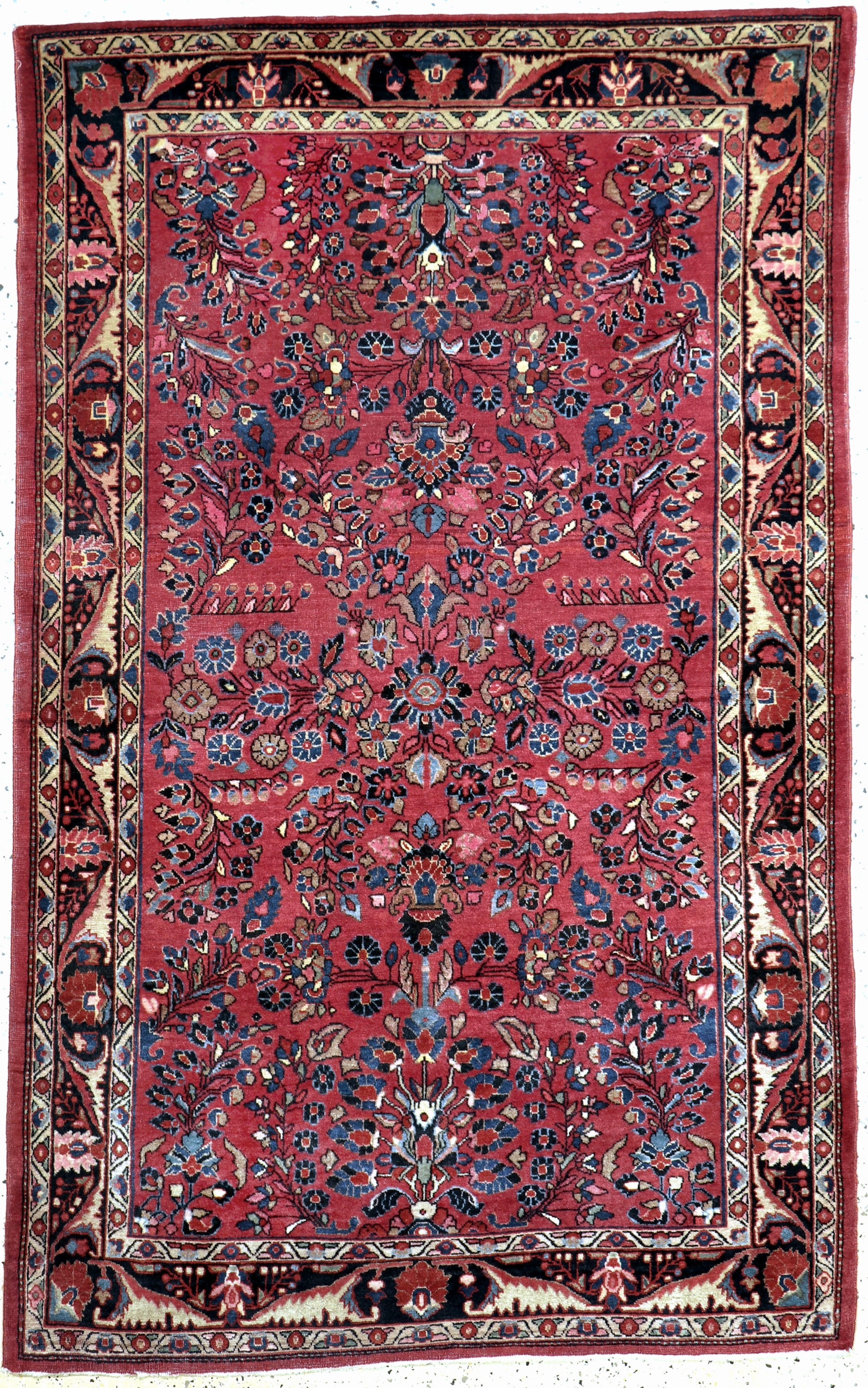 Sarogh alt, Persien, Mitte 20.Jhd, Wolle auf Baumwolle, ca. 210 x 133 cm, EHZ: 2(fachkundig gereinigt)