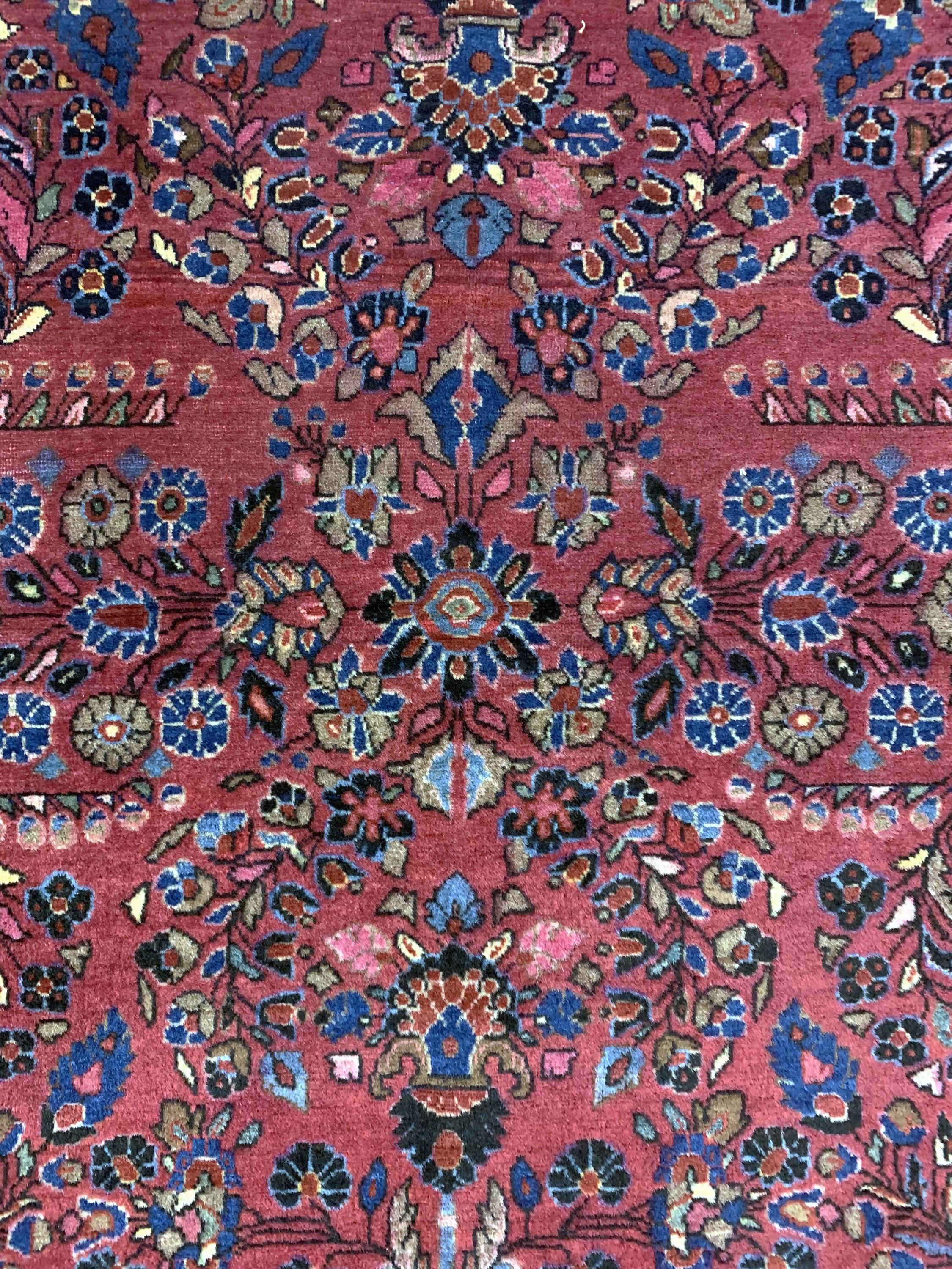Detail b: Sarogh alt, Persien, Mitte 20.Jhd, Wolle auf Baumwolle, ca. 210 x 133 cm, EHZ: 2(fachkundig gereinigt)