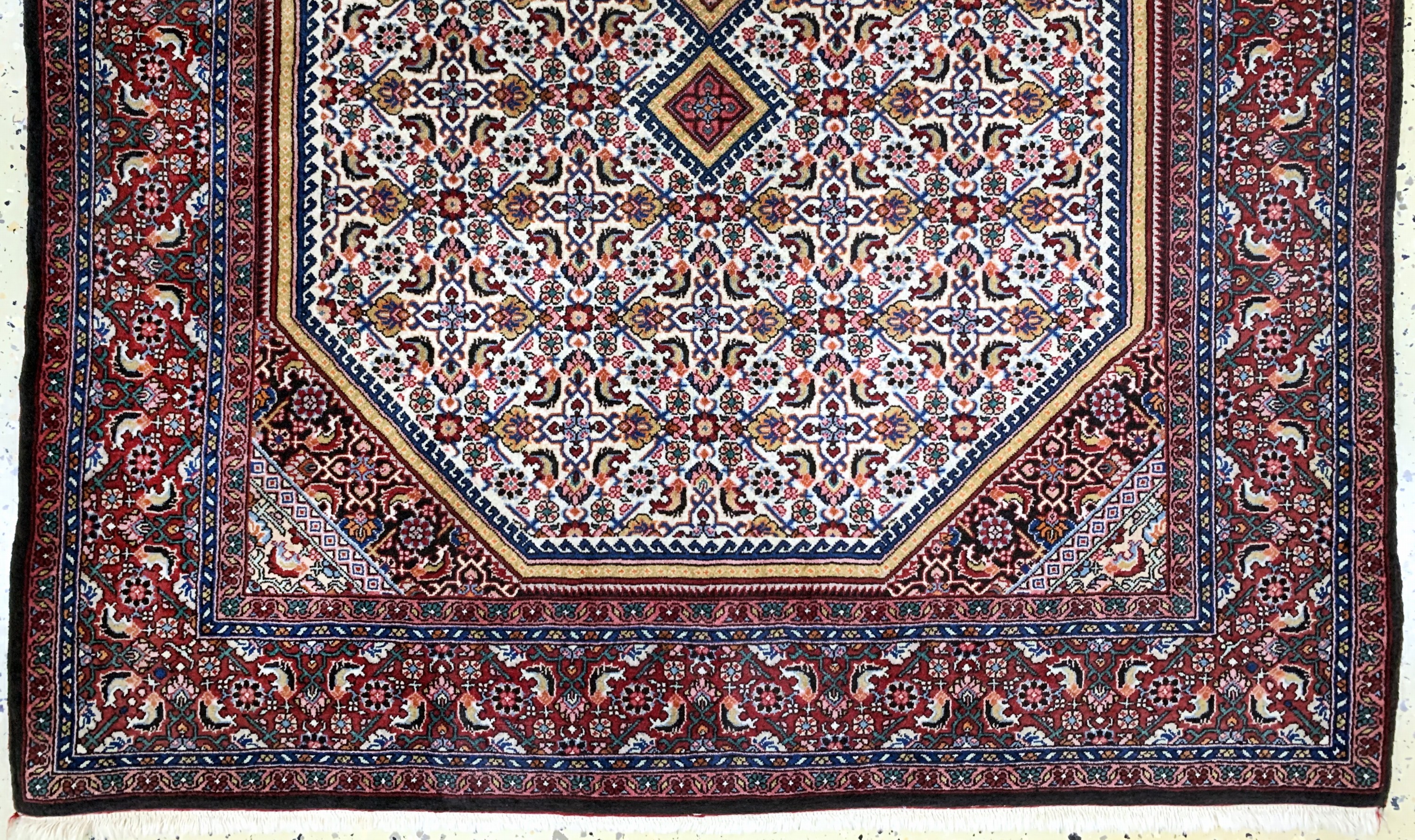 Detail c: Bidjar fein, Persien, Mitte 20.Jhd, Korkwolle auf Baumwolle, ca. 165 x 115 cm, ca.500.000 Kn/qm, EHZ: 2