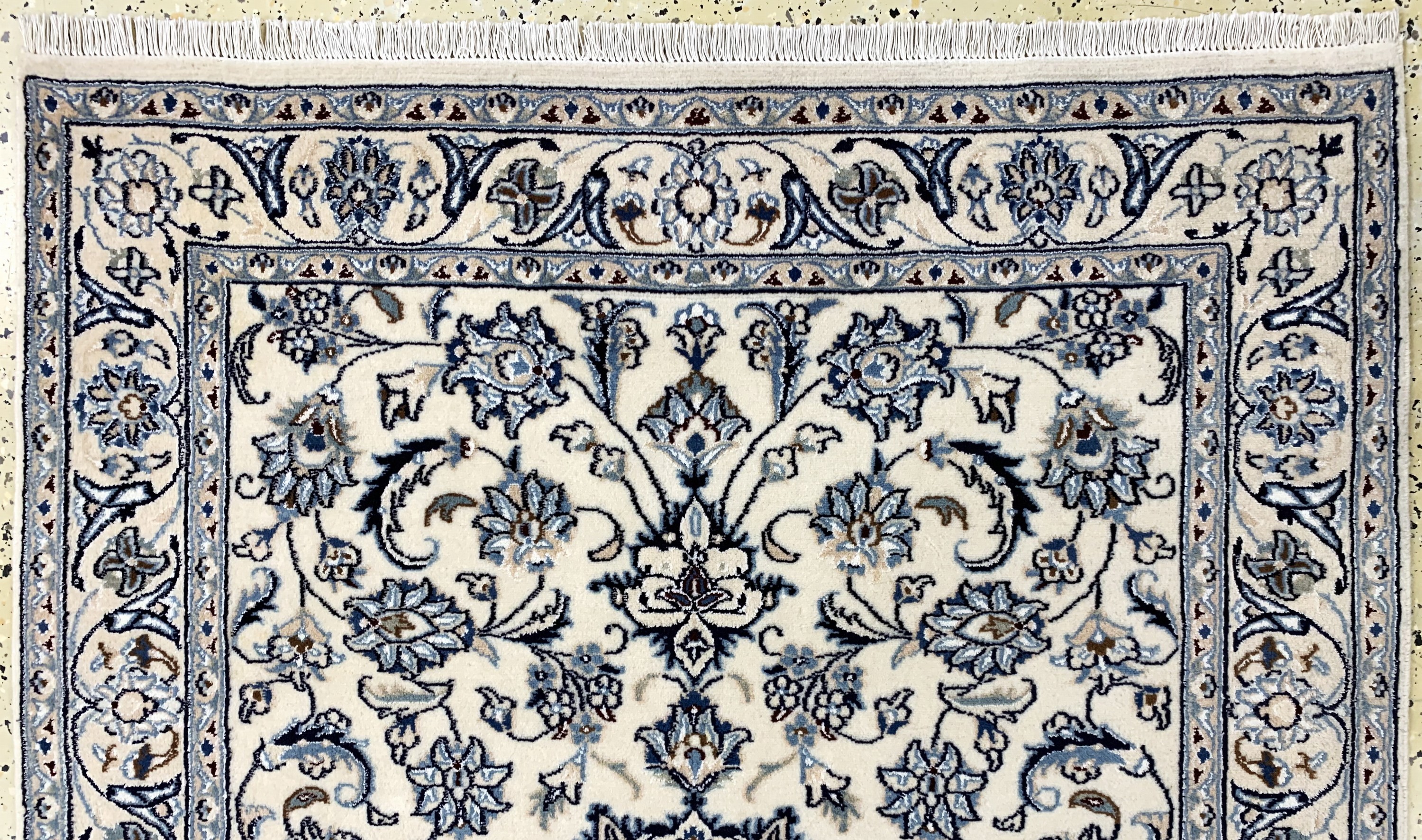 Detail a: Nain, Persien, Ende 20.Jhd, Wolle auf Baumwolle, ca. 160 x 120 cm, EHZ: 2