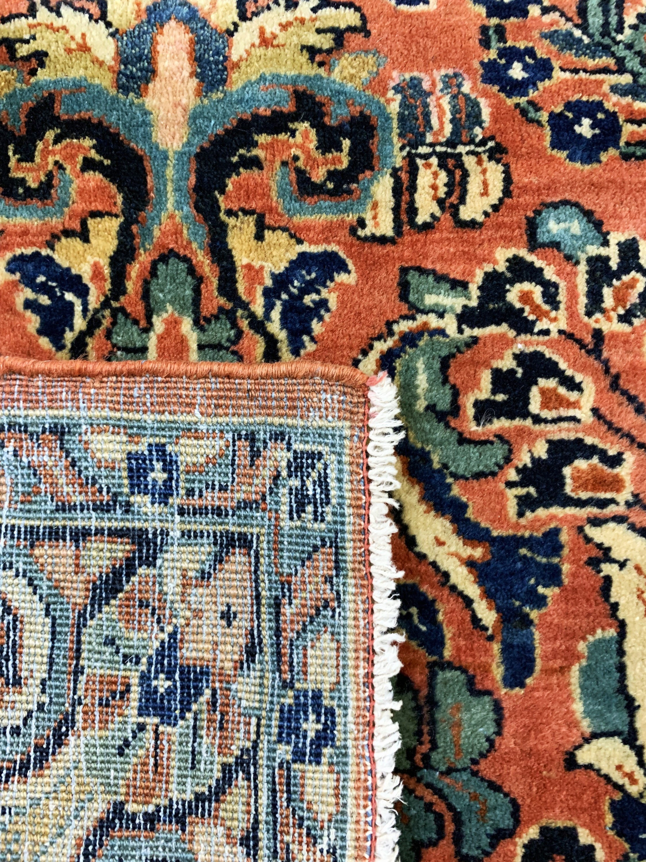 Detail g: Us Re-Import Sarogh, Persien, Anfang 20.Jhd, Korkwolle auf Baumwolle, ca. 625 x 82 cm, EHZ: 2, (fachkundig gereinigt).