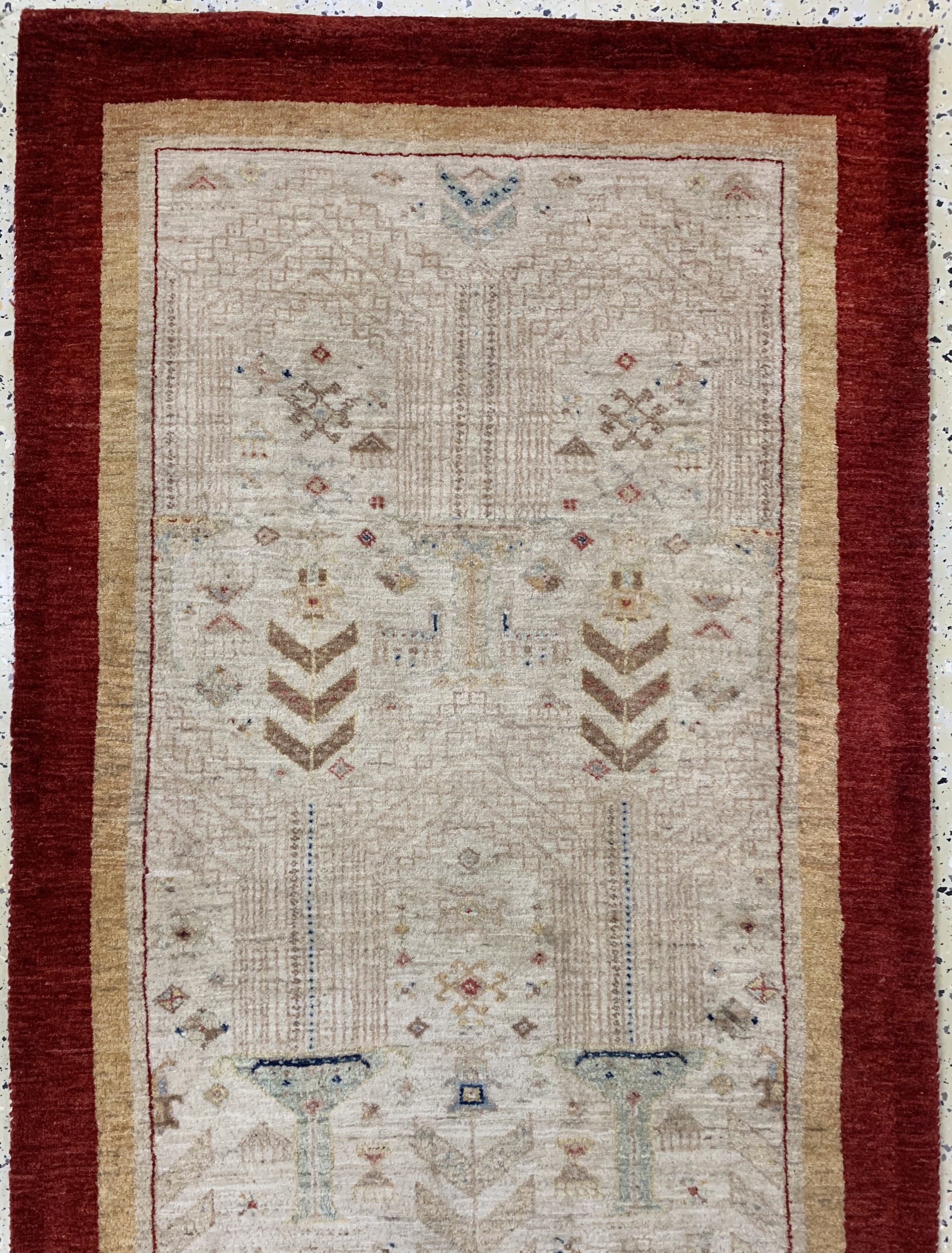 Detail a: Gabbeh Loribaft fein, Persien, Ende 20.Jhd,Wolle auf Wolle, ca. 270 x 86 cm, EHZ: 1-2