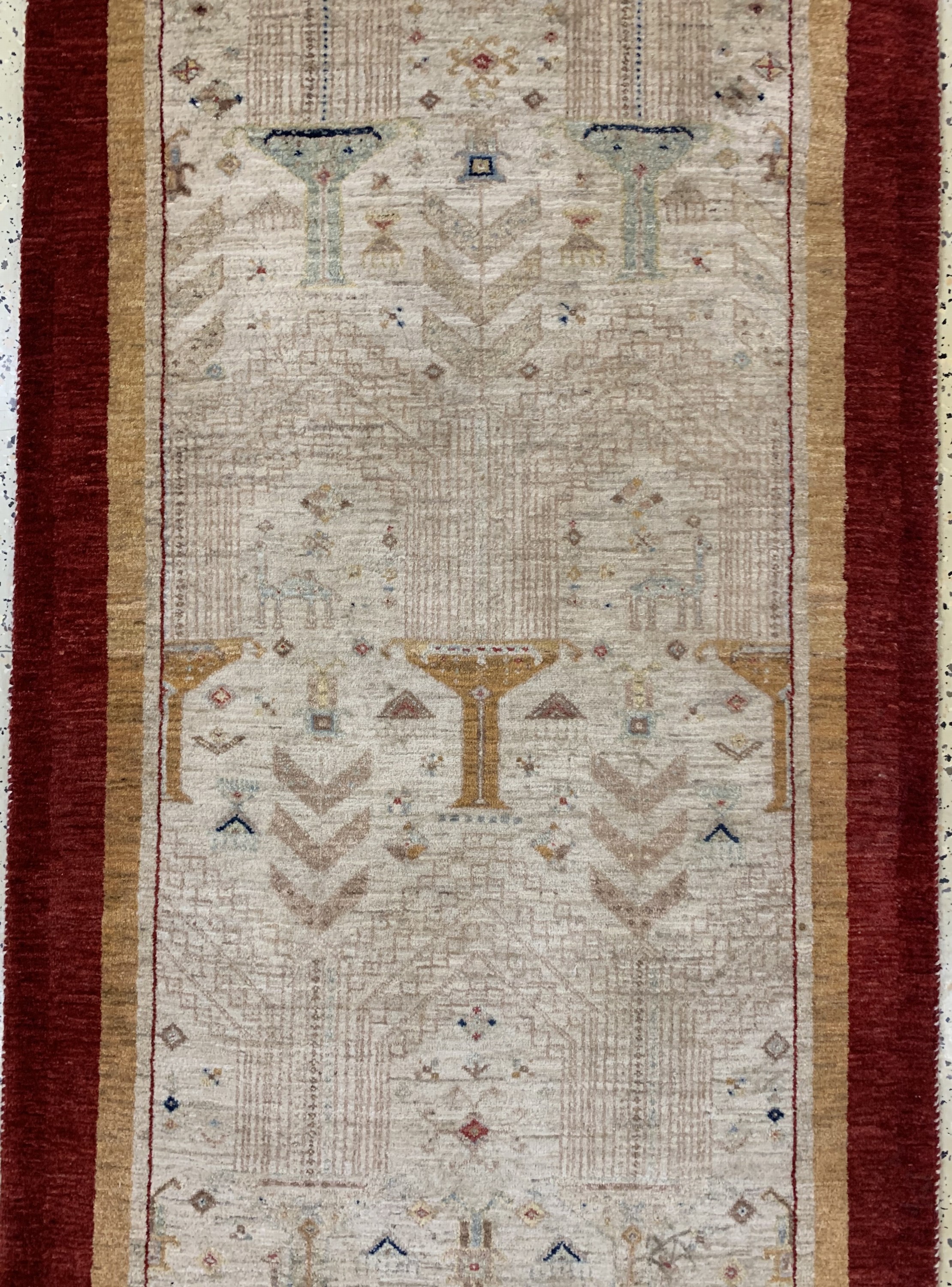 Detail b: Gabbeh Loribaft fein, Persien, Ende 20.Jhd,Wolle auf Wolle, ca. 270 x 86 cm, EHZ: 1-2