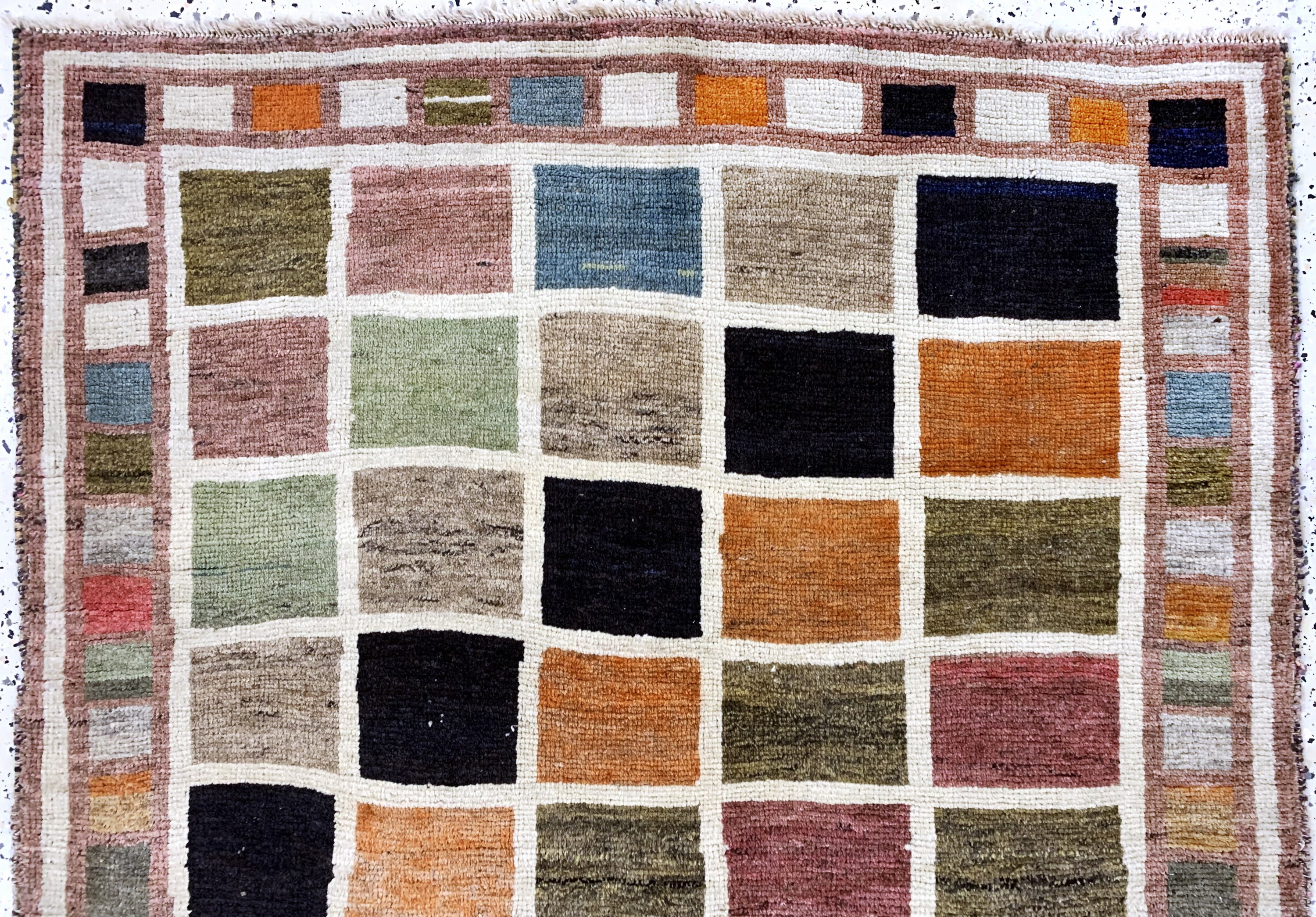 Detail a: Gabbeh alt, Persien, Mitte 20.Jhd, Wolle auf Wolle, ca. 172 x 107 cm, EHZ: 3