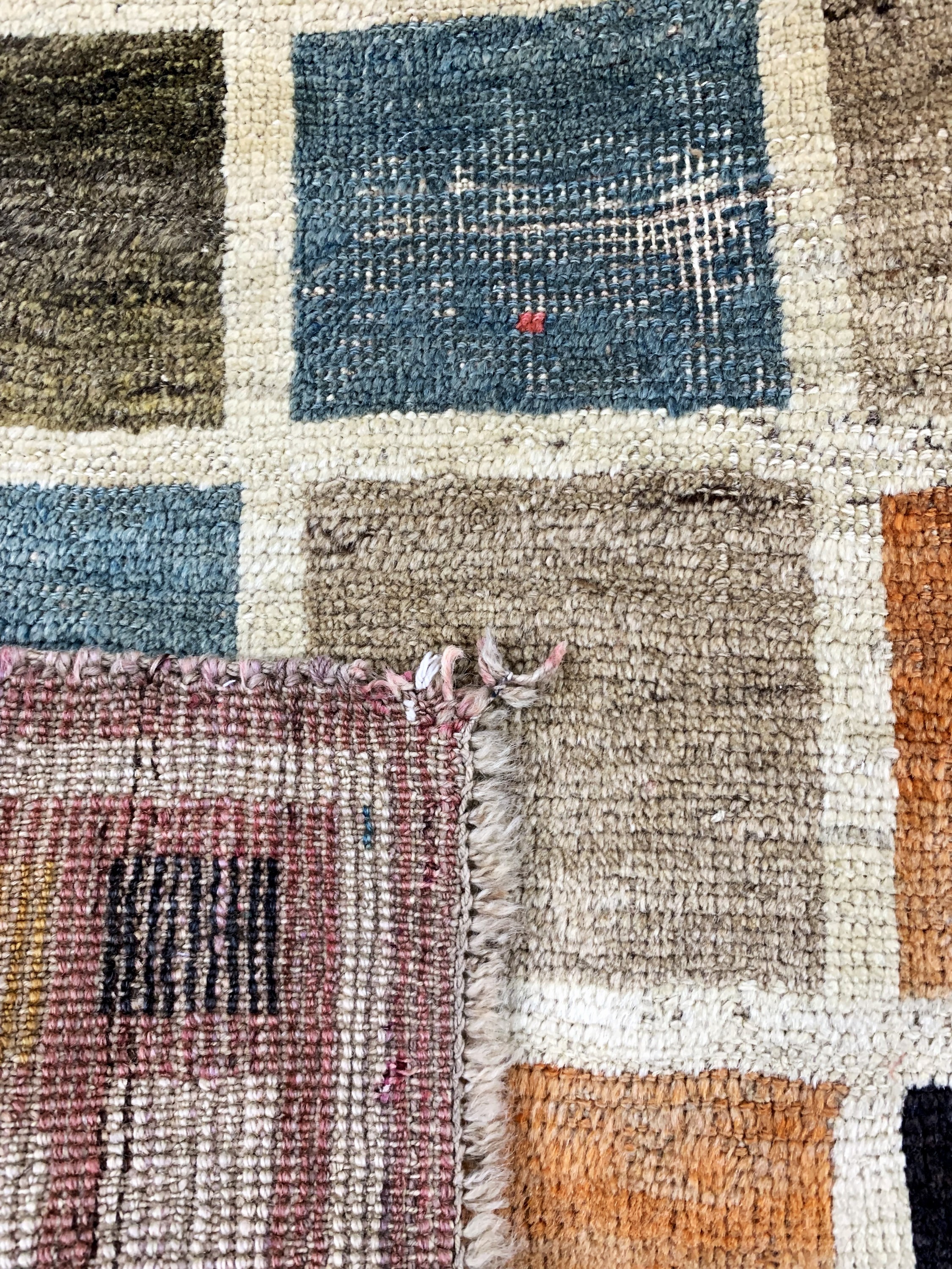 Detail e: Gabbeh alt, Persien, Mitte 20.Jhd, Wolle auf Wolle, ca. 172 x 107 cm, EHZ: 3