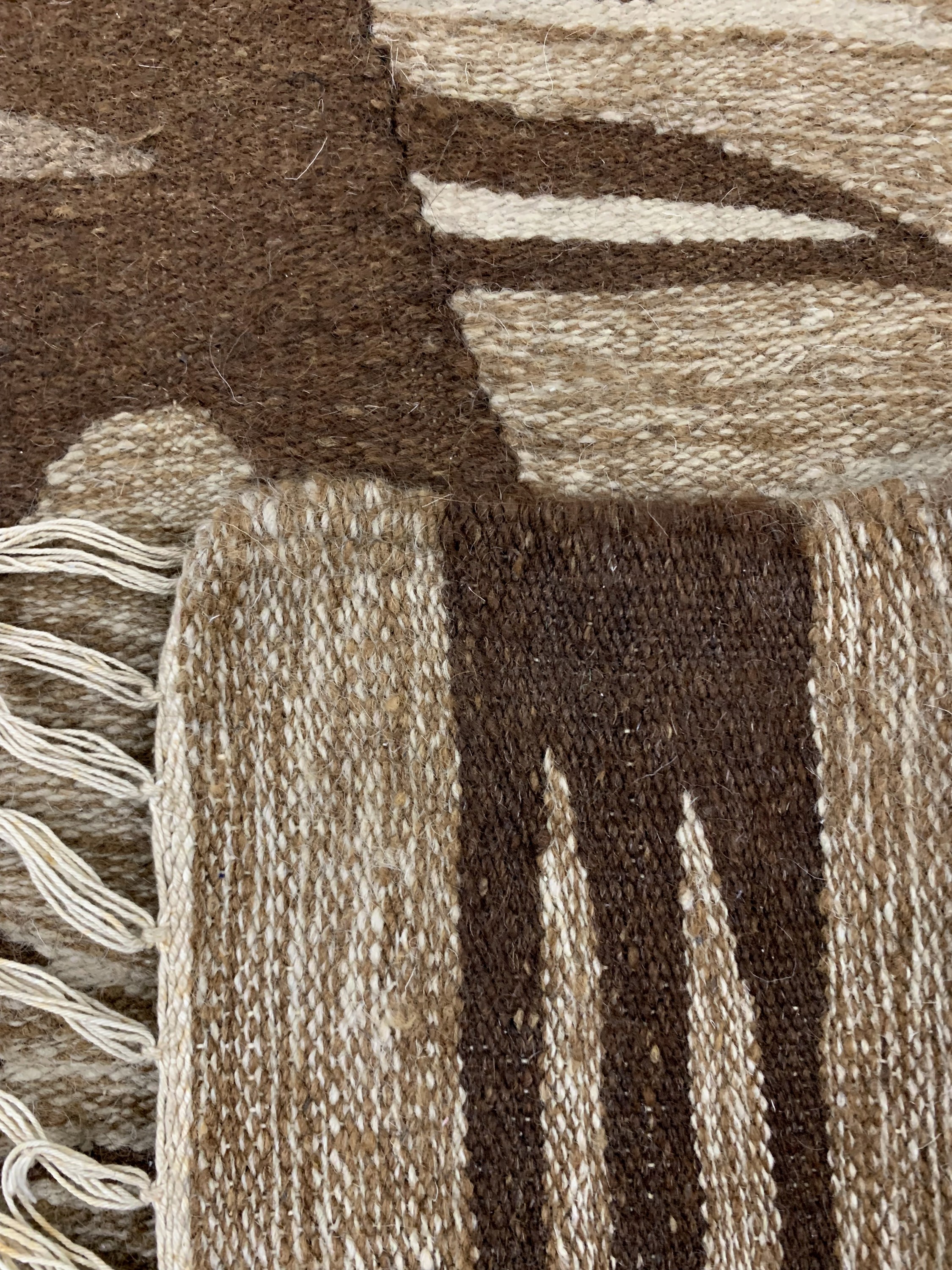 Detail d: Kelim, Europa, Mitte 20.Jhd, Wolle auf Baumwolle, ca. 160 x 94 cm, EHZ: 1-2