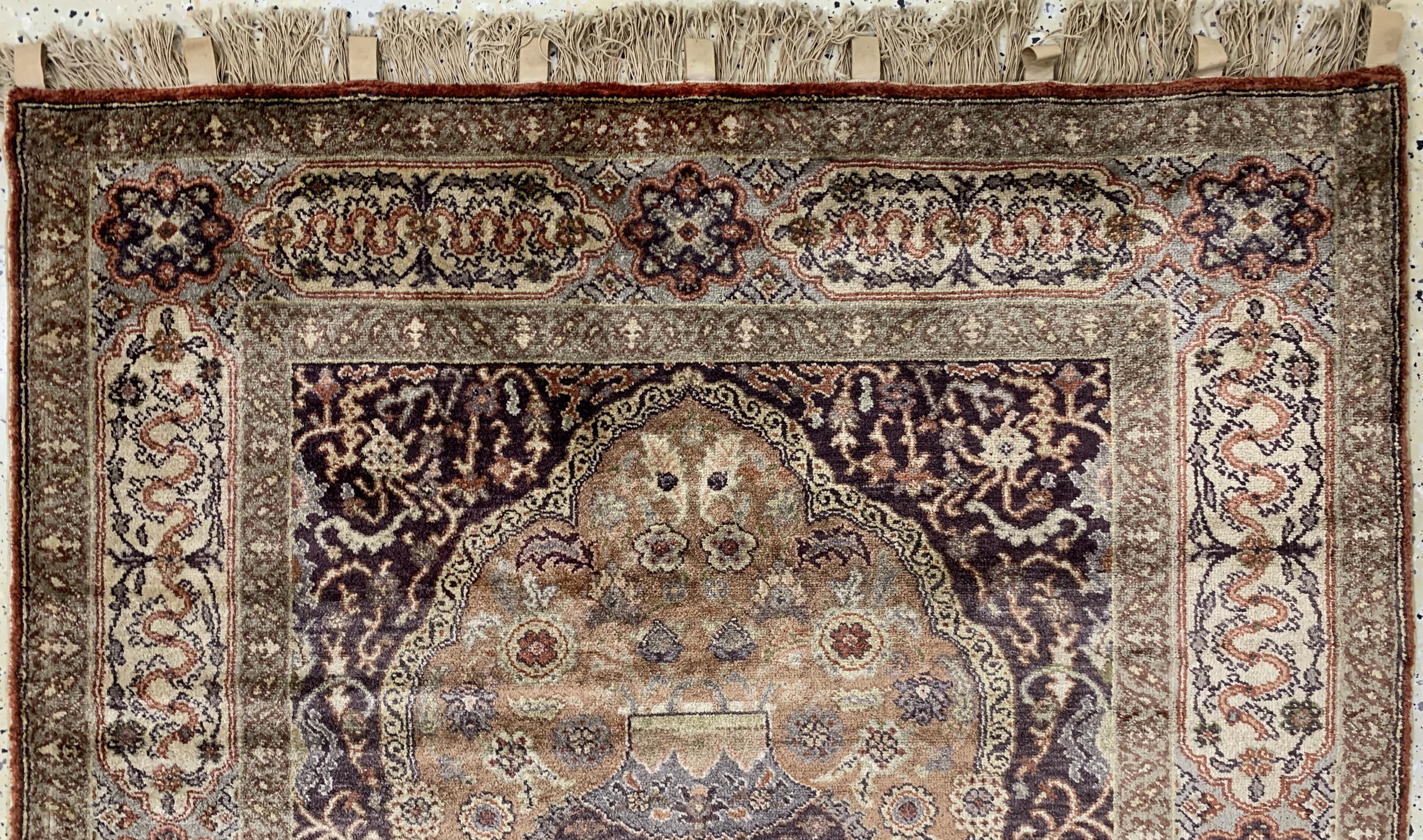 Detail a: Kayseri Flosch, Türkei, Anfang 20.Jhd, merzerisierte Baumwolle, ca. 200 x 127 cm, EHZ: 2