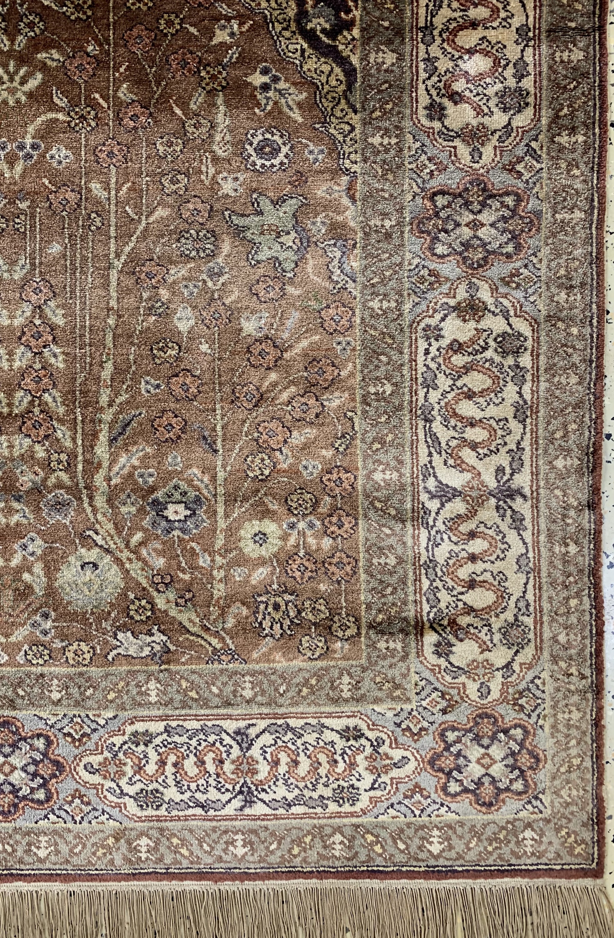 Detail b: Kayseri Flosch, Türkei, Anfang 20.Jhd, merzerisierte Baumwolle, ca. 200 x 127 cm, EHZ: 2