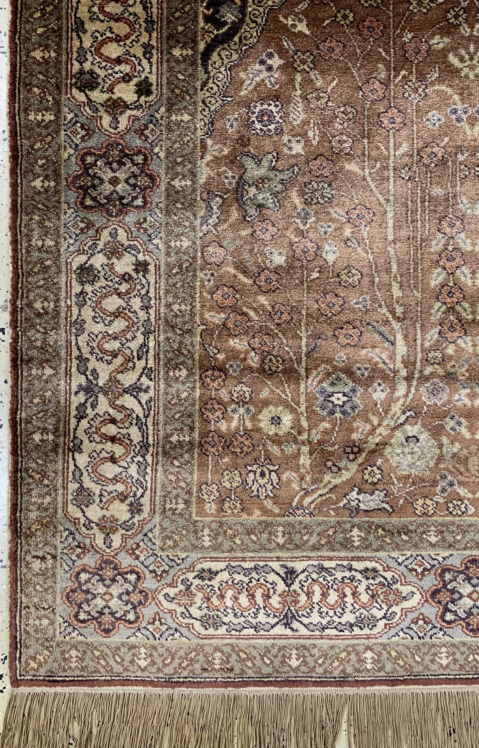 Detail c: Kayseri Flosch, Türkei, Anfang 20.Jhd, merzerisierte Baumwolle, ca. 200 x 127 cm, EHZ: 2